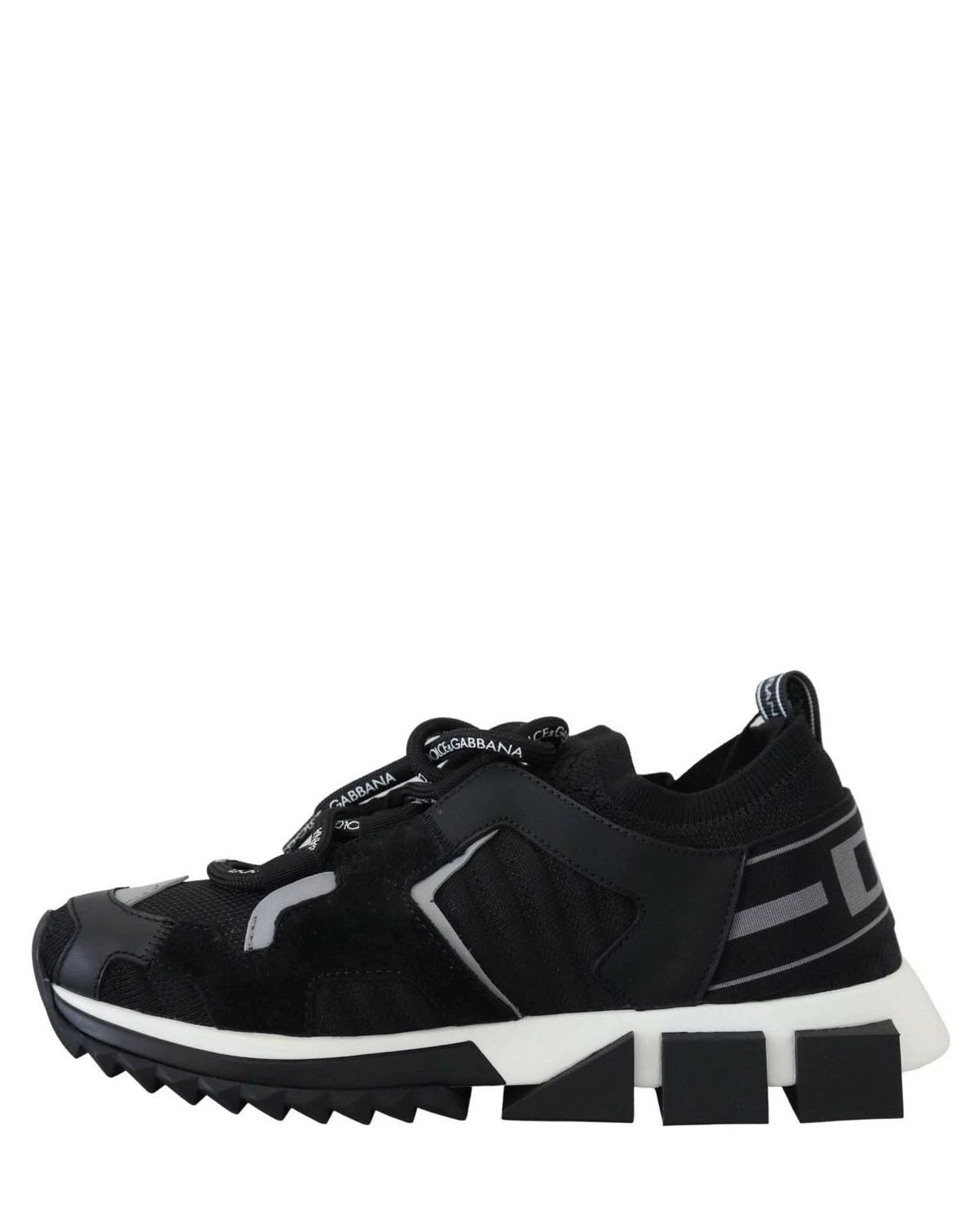 Dolce & Gabbana Black Mesh Sorrento Trekking Sneakers Sneakers