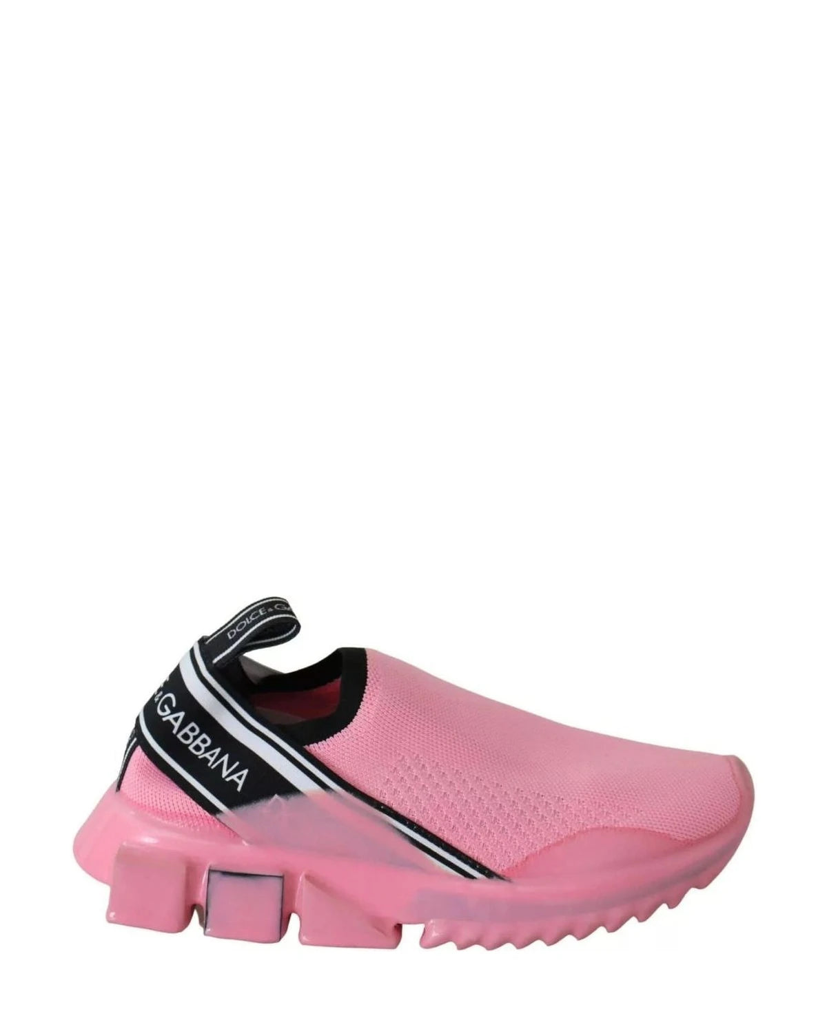 Dolce & Gabbana Pink Low Top Sorrento Sneakers Slip On Casual Shoes Sneakers