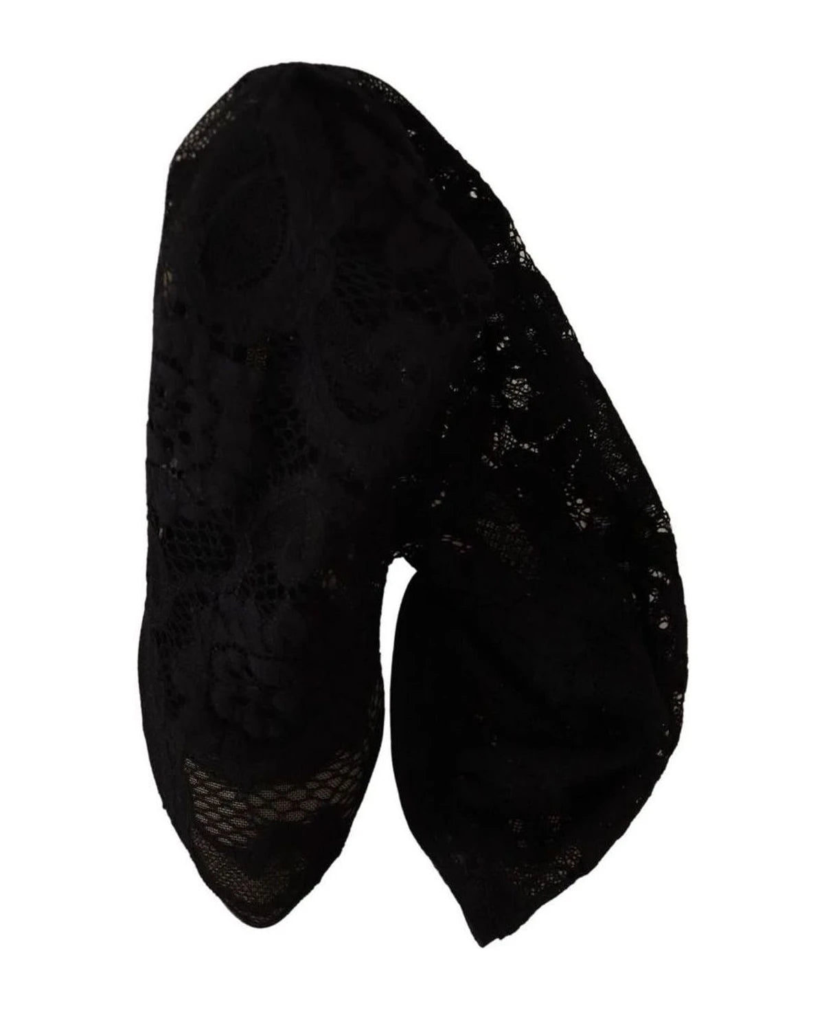 Dolce & Gabbana Black Lace Stretch Socks Taormina Boots Boots