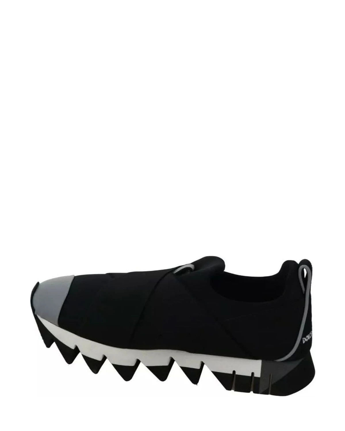 Dolce & Gabbana Black Shark Neoprene Stretch Sneakers Shoes Sneakers