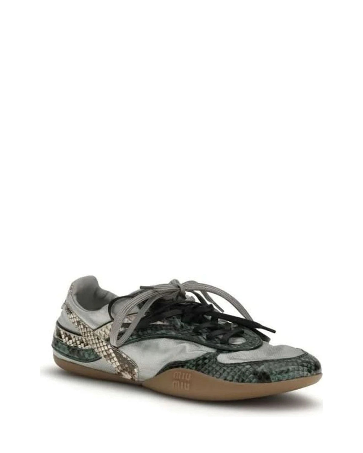 Miu Miu Gray Rubber Athletic Sneakers Sneakers