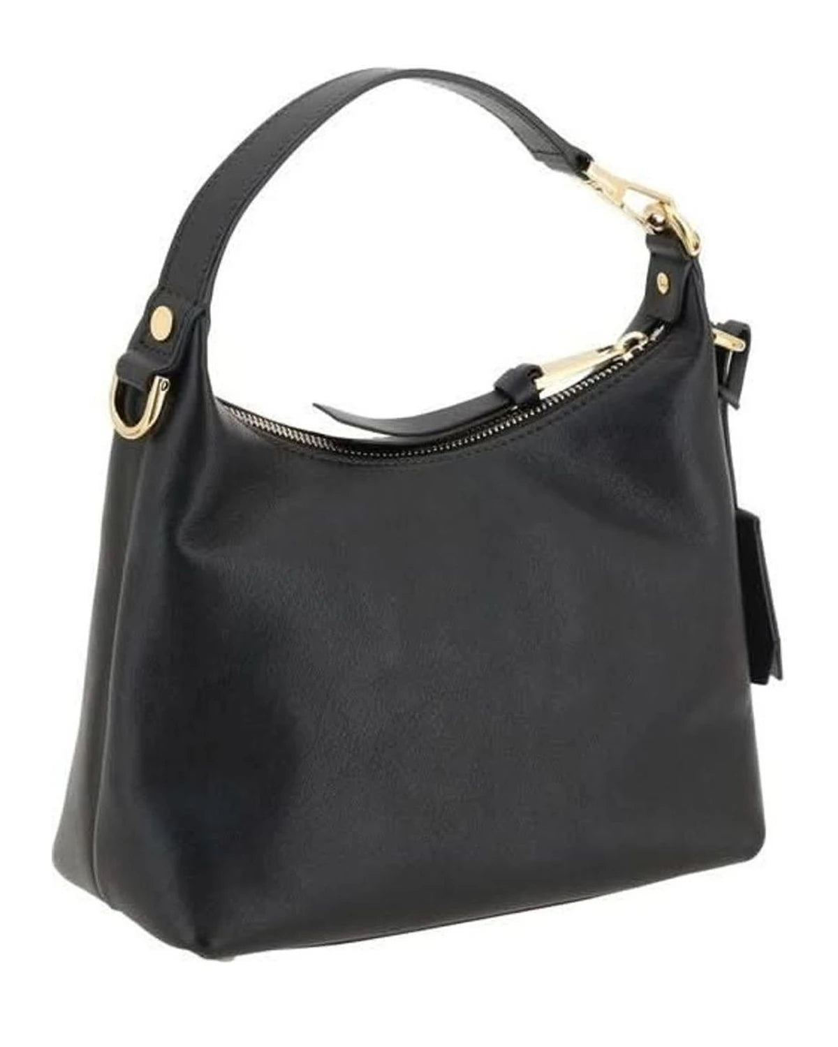 Versace Black Calf Leather Bos Taurus Handbag Hobo Bags