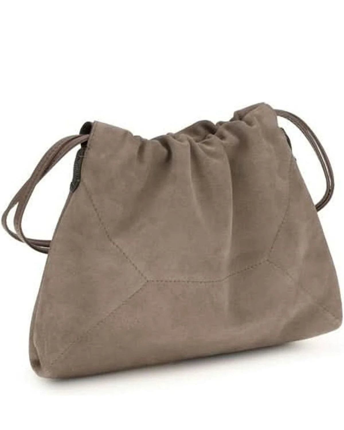 Brunello Cucinelli Beige Calf Leather Bos Taurus Shoulder Bag Shoulder Bags