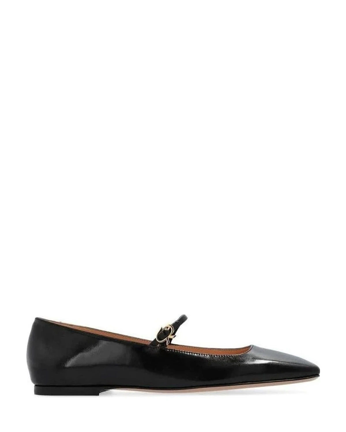 Gianvito Rossi Black Calfskin Ballet Flats