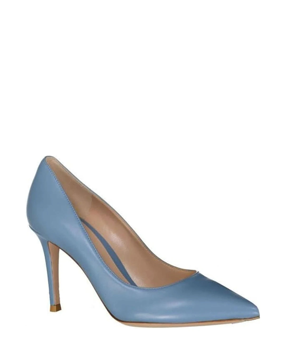 Gianvito Rossi Blue Leather High Heel Pumps