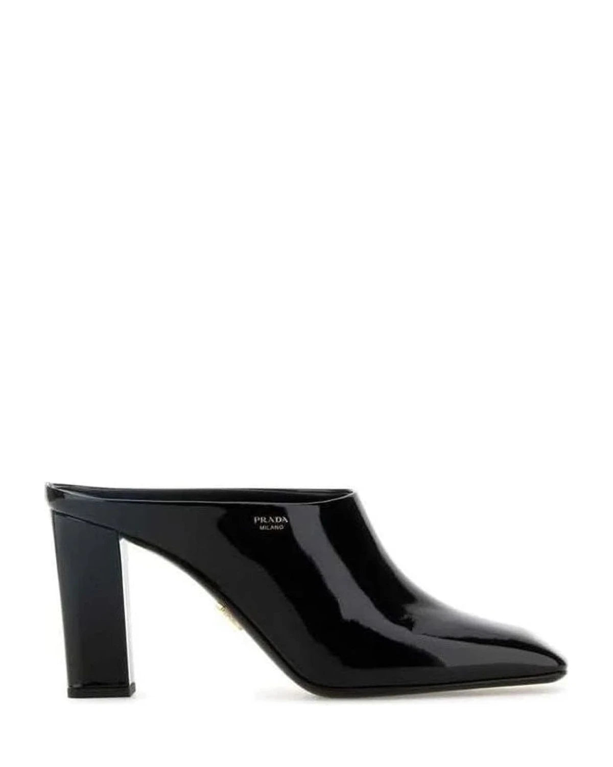 Prada Black Calfskin Mules
