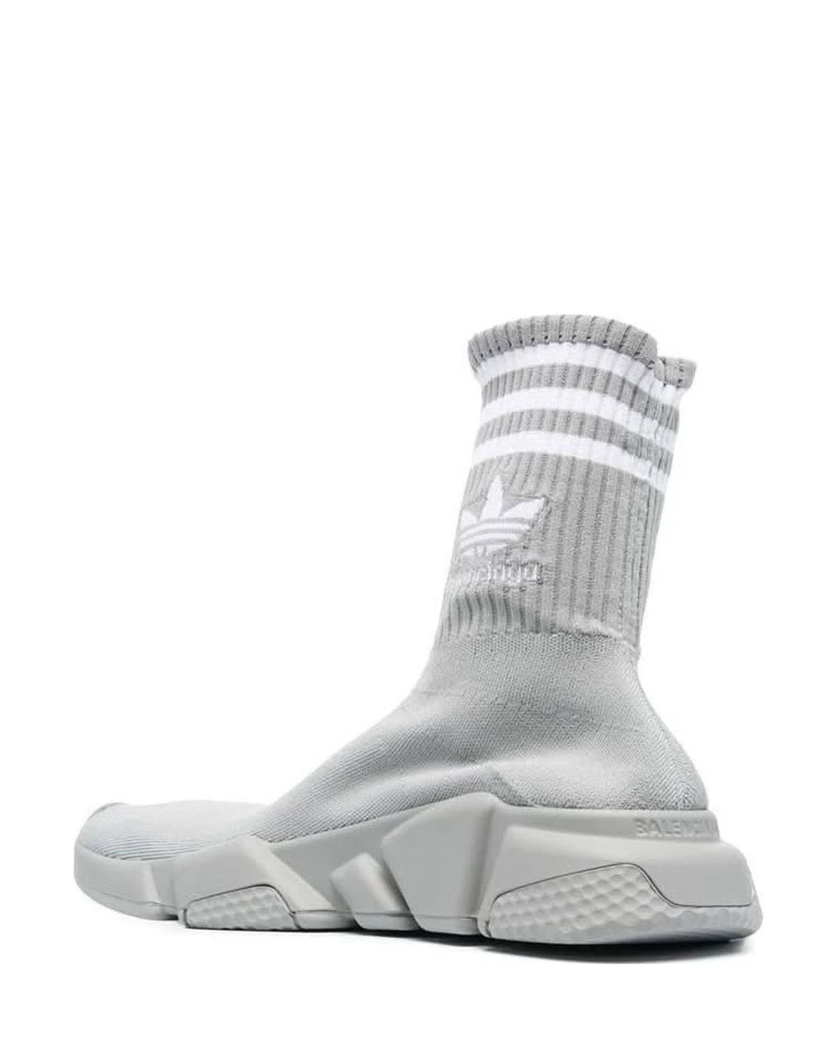 Balenciaga X Adidas Gray Nylon Athletic Sneakers