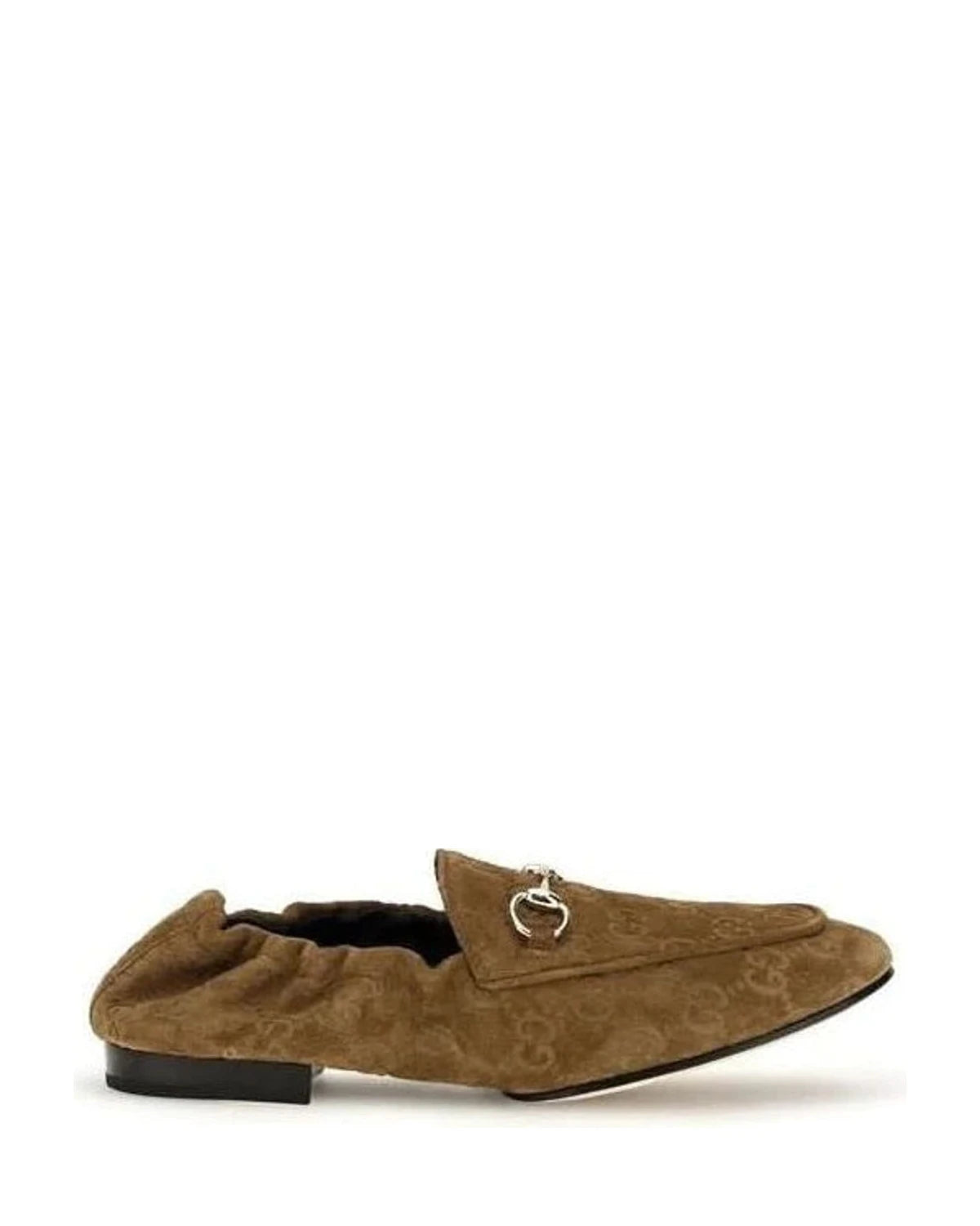 Gucci Brown Calf Leather Bos Taurus Slip On Loafers