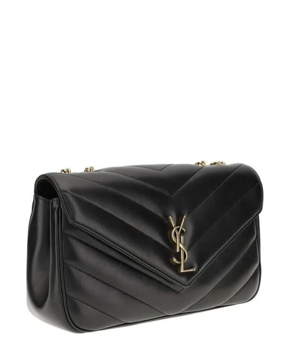 Saint Laurent Black Calf Leather Bos Taurus Shoulder Bag