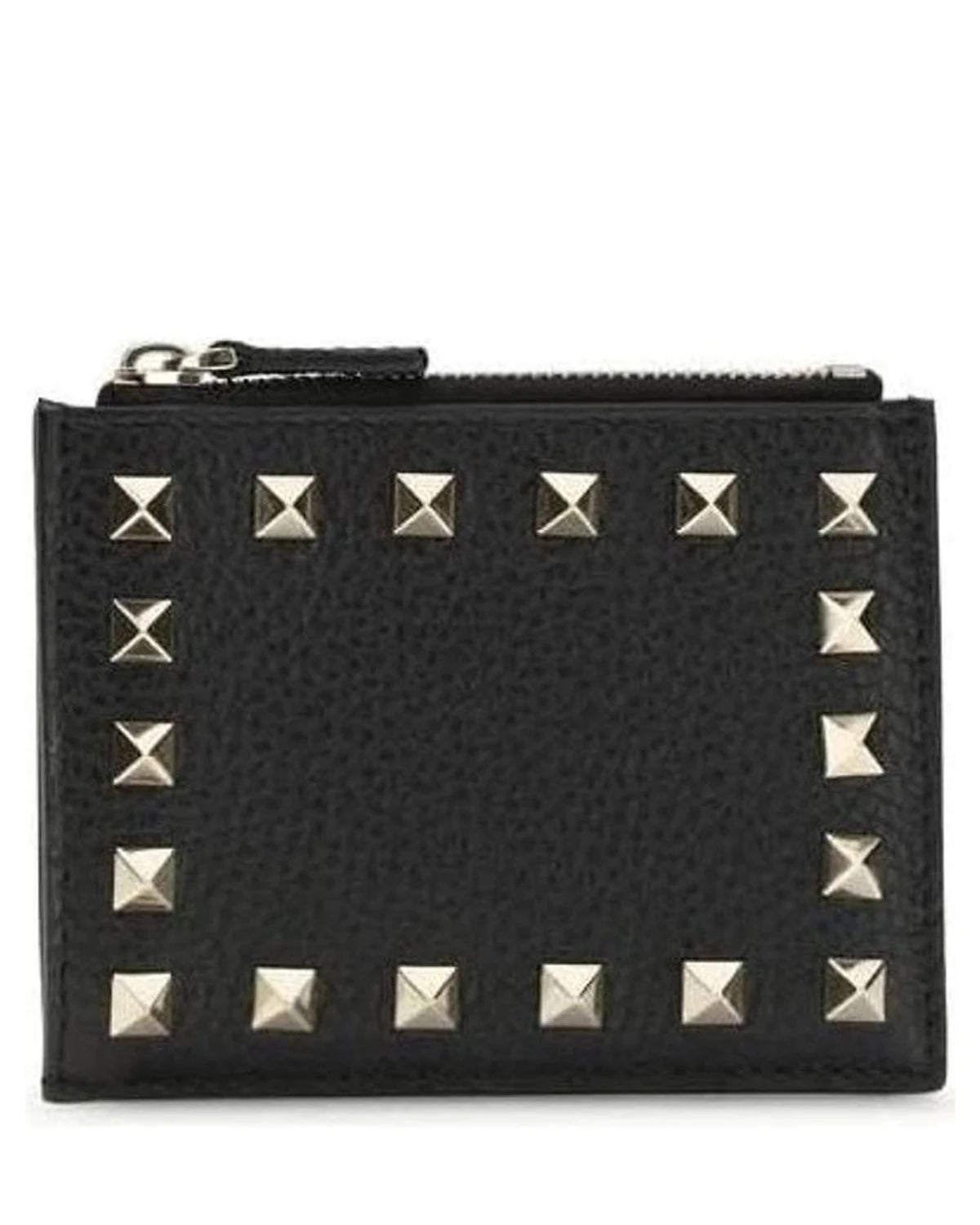 Valentino Garavani Black Calf Leather Bos Taurus Wallet