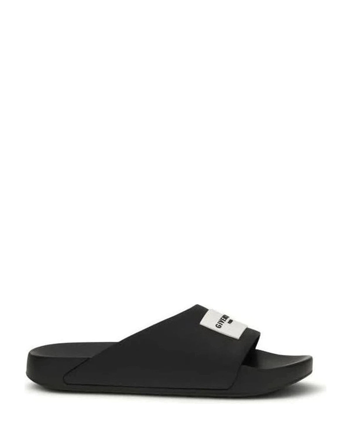 Givenchy Black Rubber Sandals