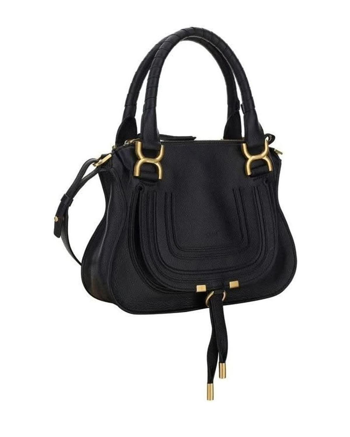 Chloé Black Calf Leather Bos Taurus Shoulder Bag