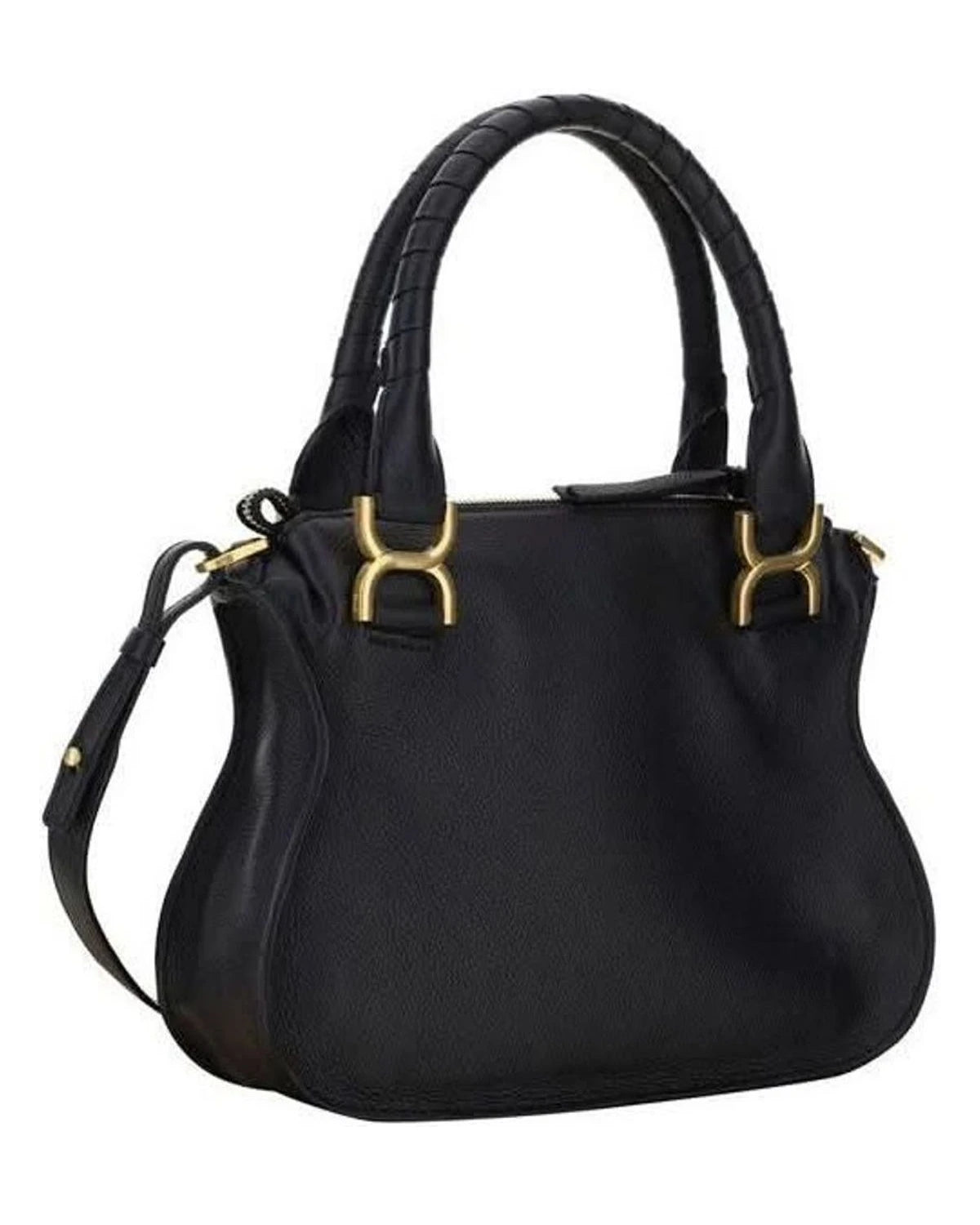 Chloé Black Calf Leather Bos Taurus Shoulder Bag
