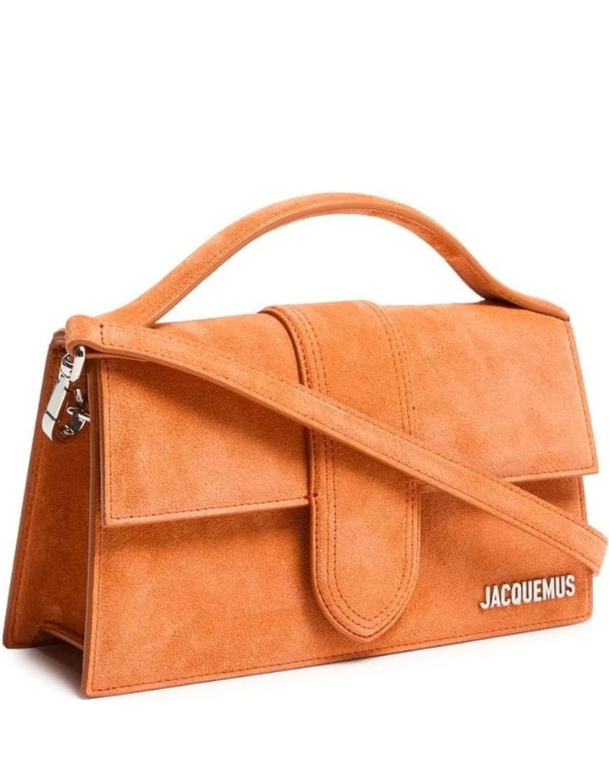 Jacquemus Leather Terracotta Le Grand Bambino Handbag