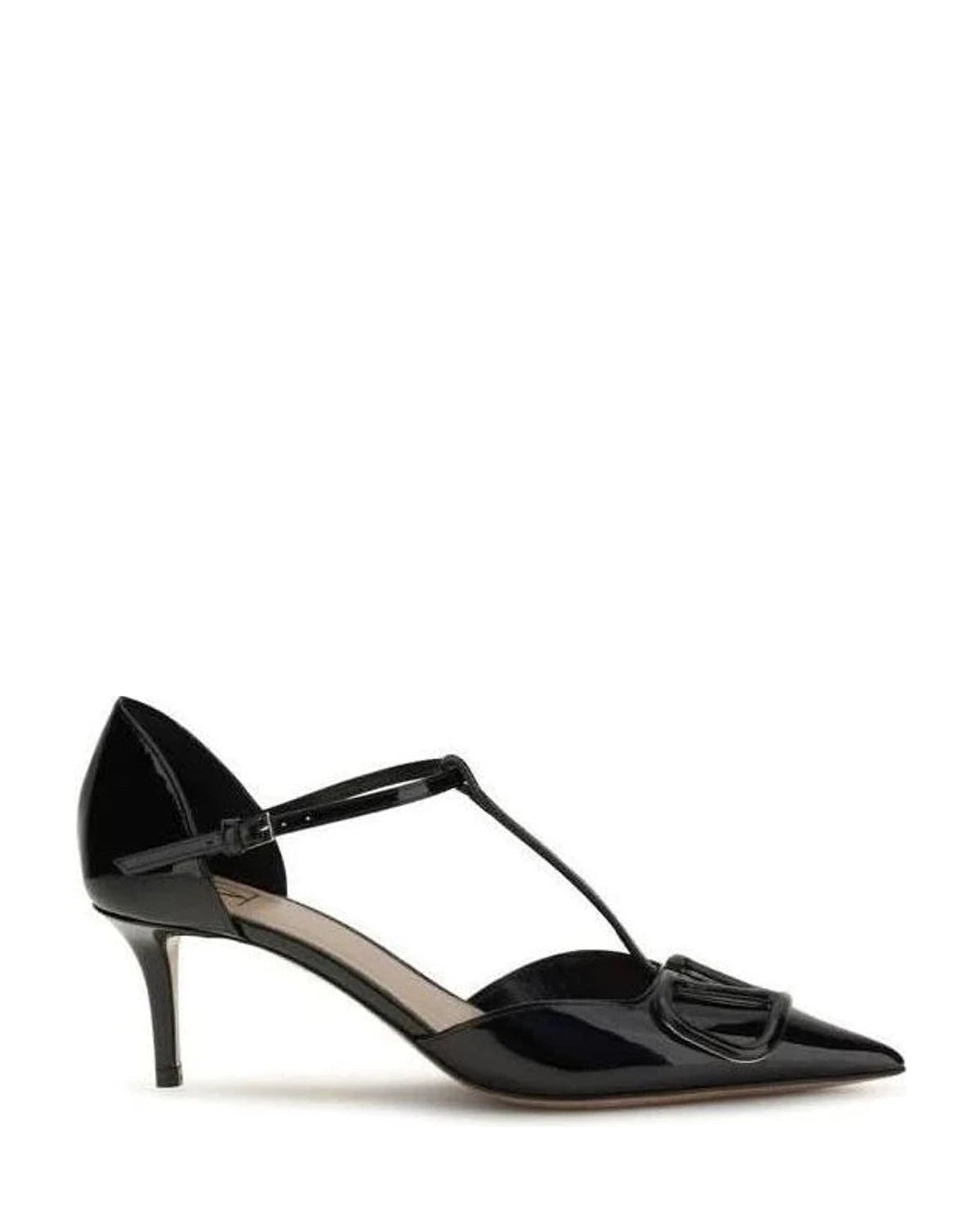 Valentino Garavani Black Calf Leather Bos Taurus High Heel Pumps