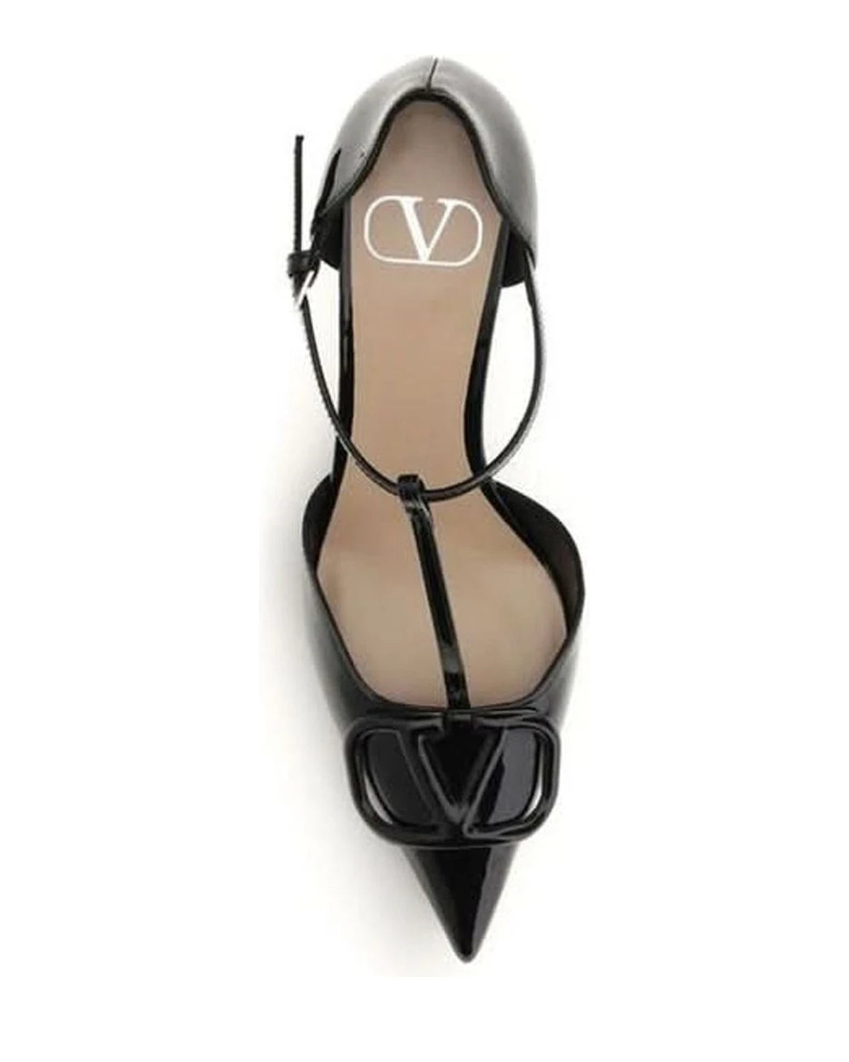 Valentino Garavani Black Calf Leather Bos Taurus High Heel Pumps