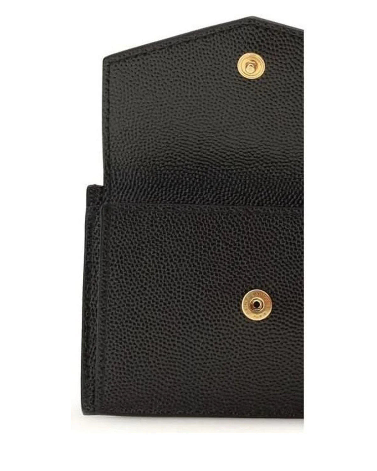 Saint Laurent Black Calf Leather Bos Taurus Wallet