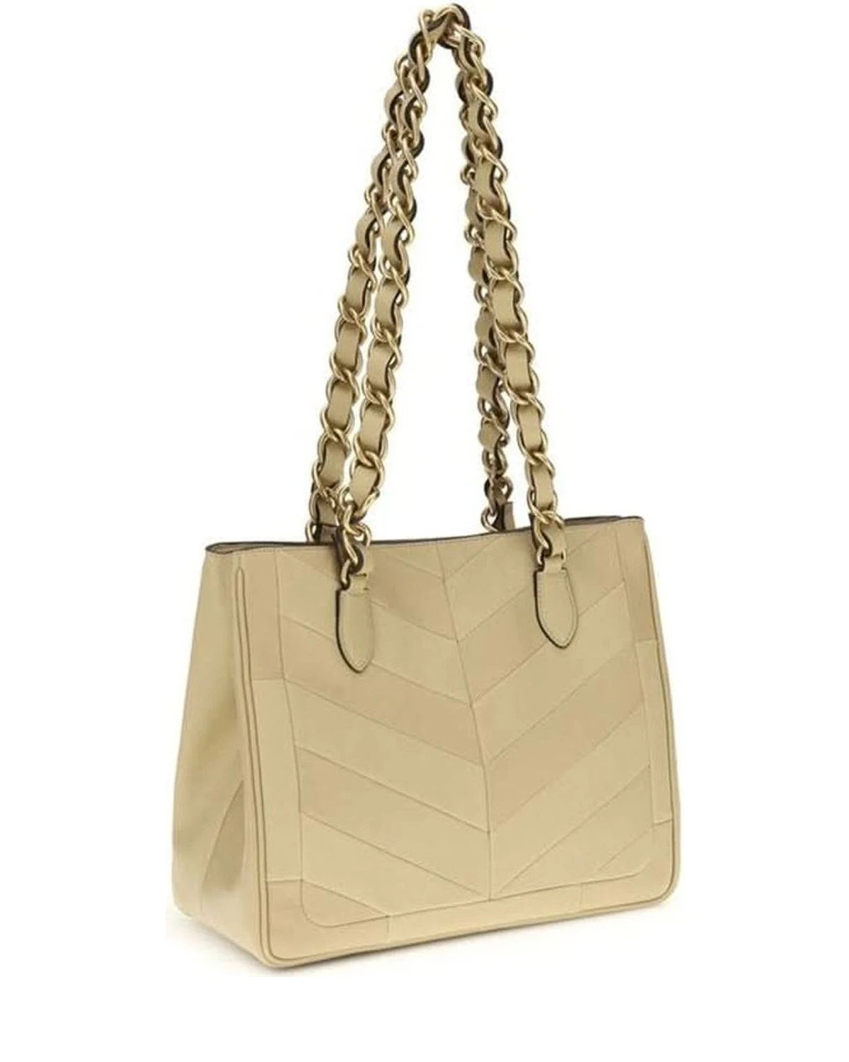 Valentino Garavani Gold Calf Leather Bos Taurus Shoulder Bag