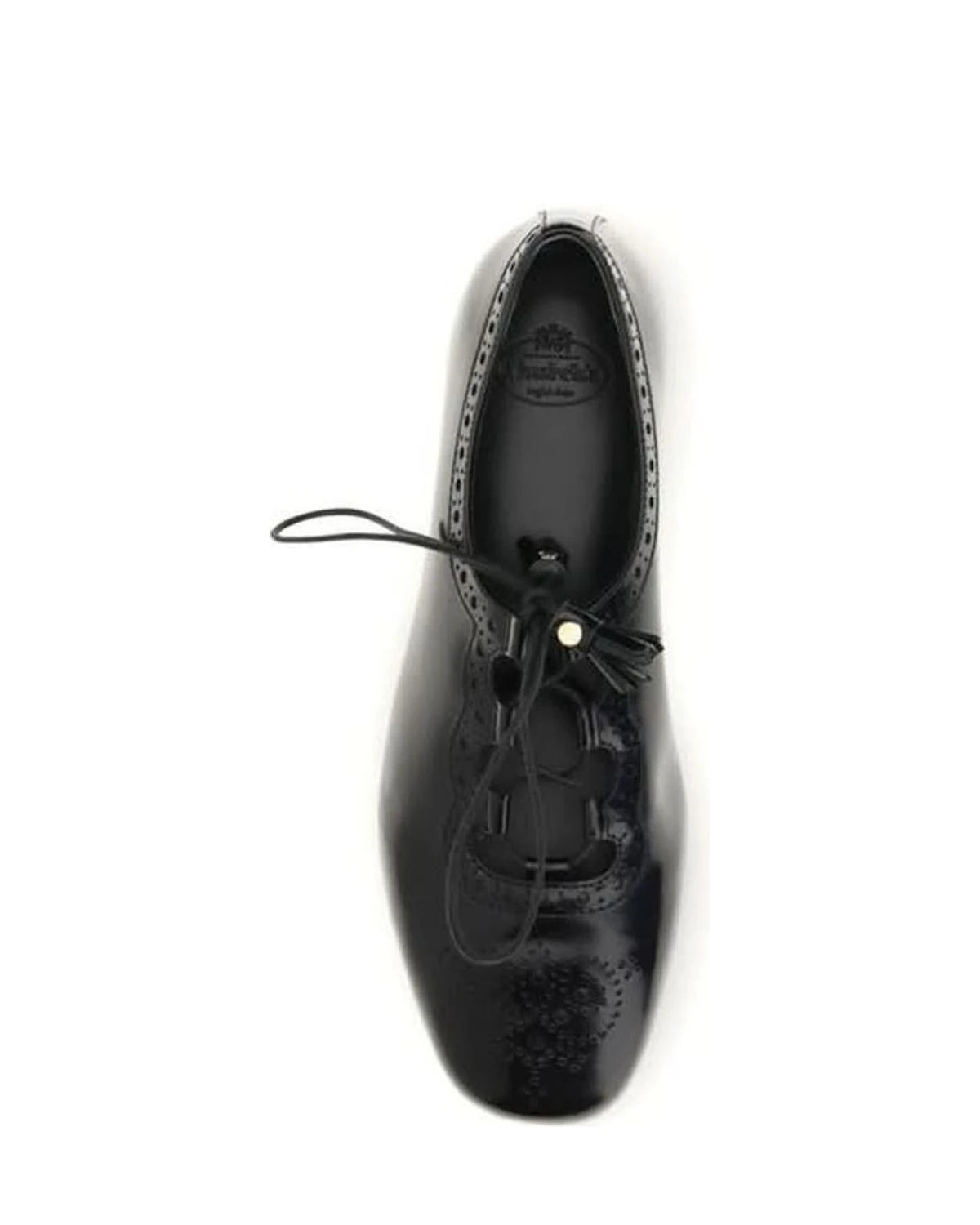 Church's Black Calf Leather Bos Taurus Ballet Flats