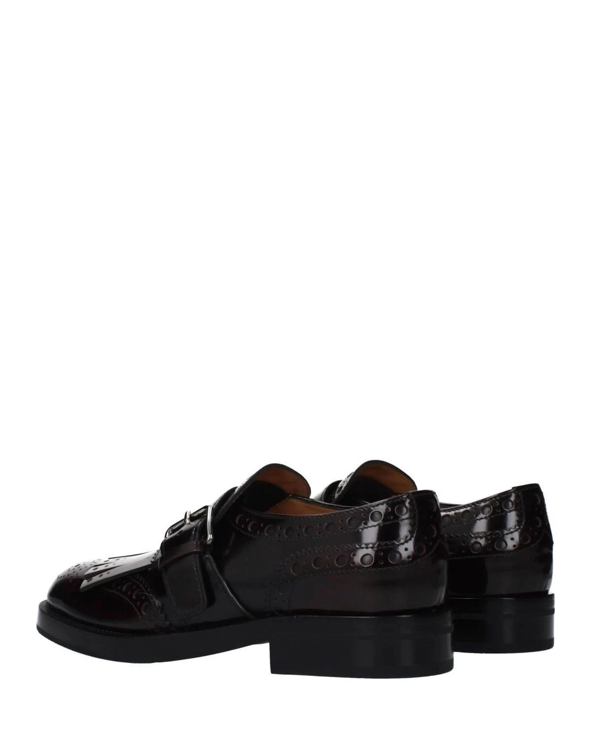 Church's Red Leather Slip On Loafers