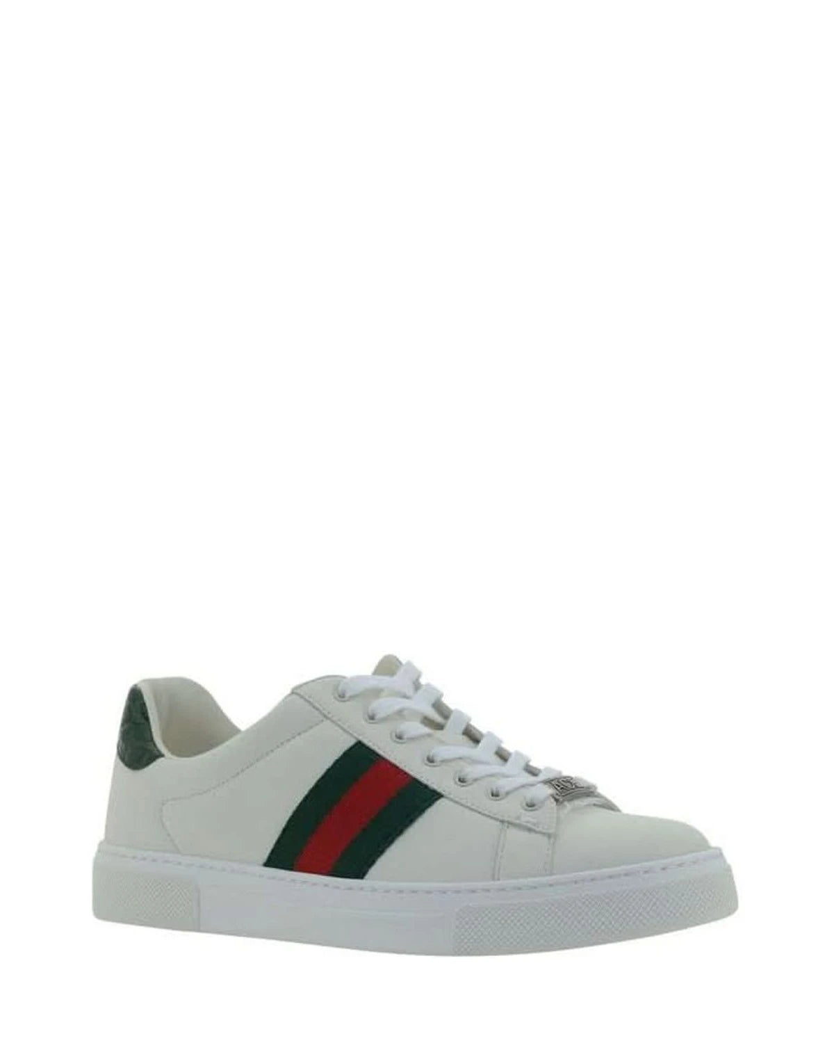 Gucci White Leather Calf Bos Taurus Low Top Sneakers Glam Steals