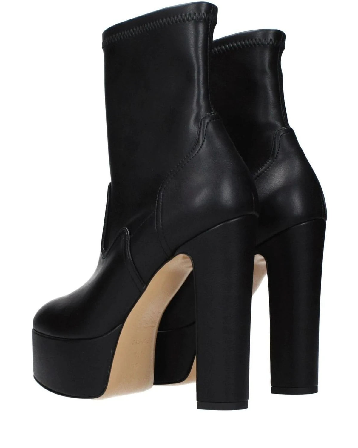 Casadei Black Leather Ankle Boots