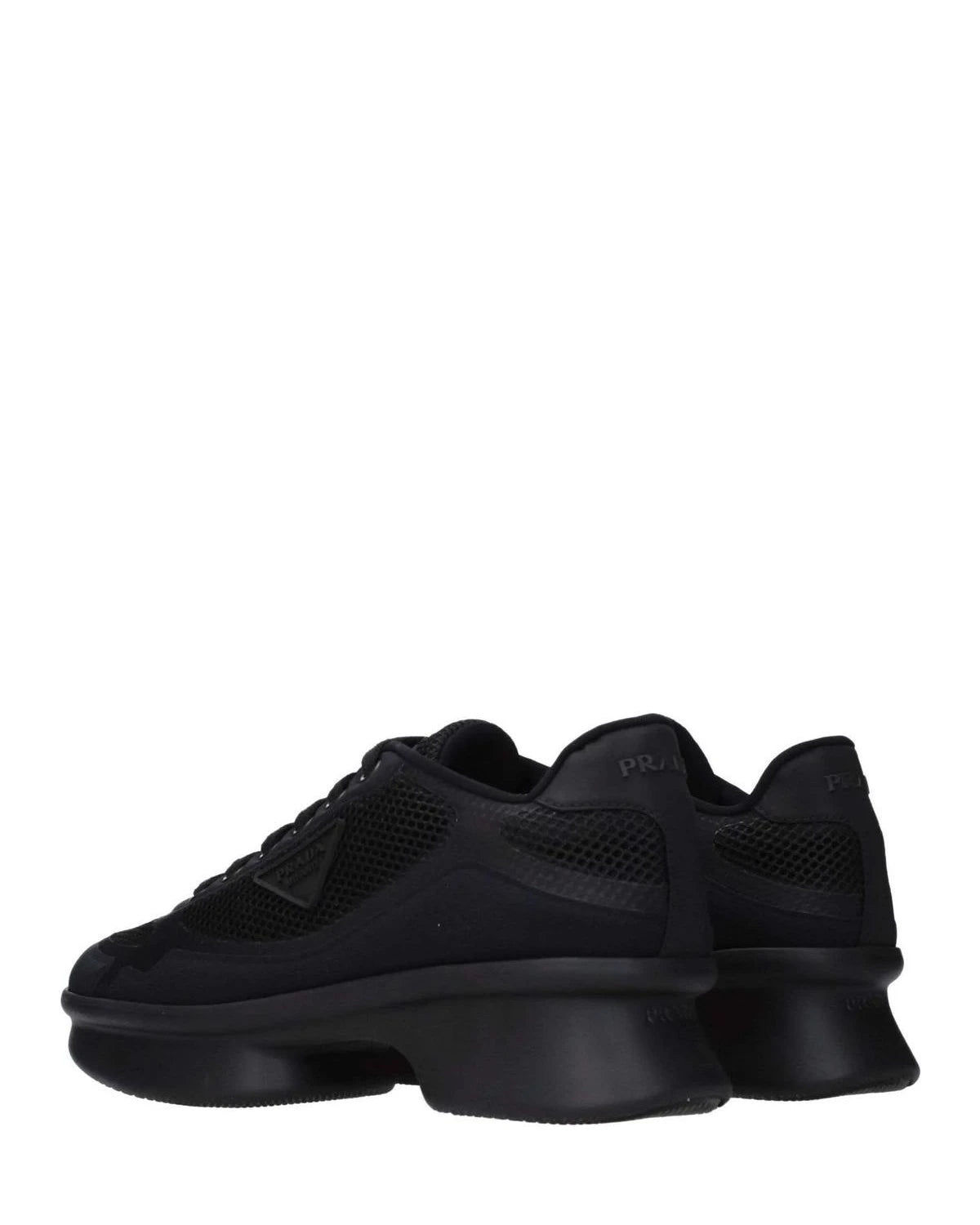 Black Fabric Low Top Sneakers Glam Steals
