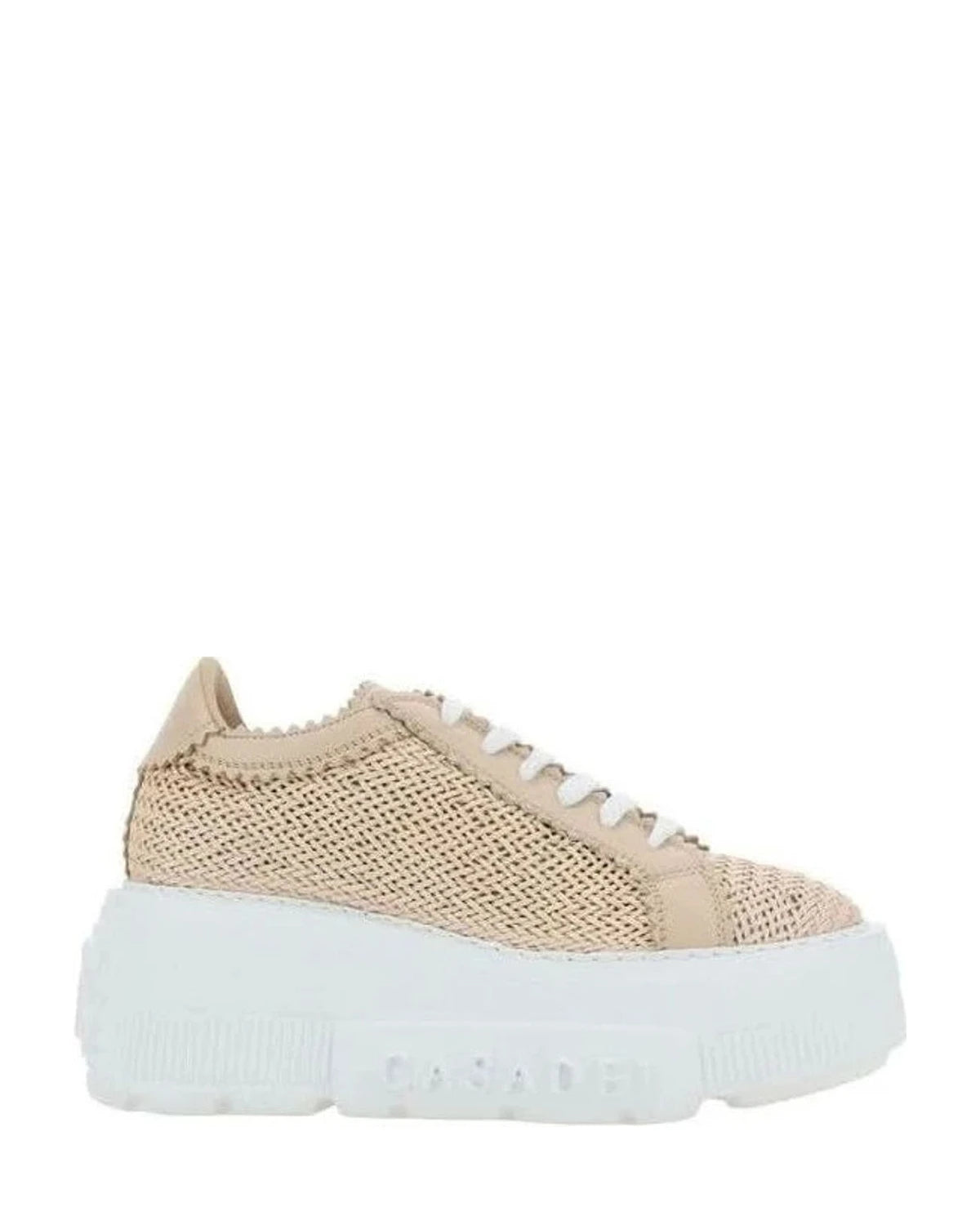 Casadei Beige Other Fibres Chunky Sneakers Glam Steals