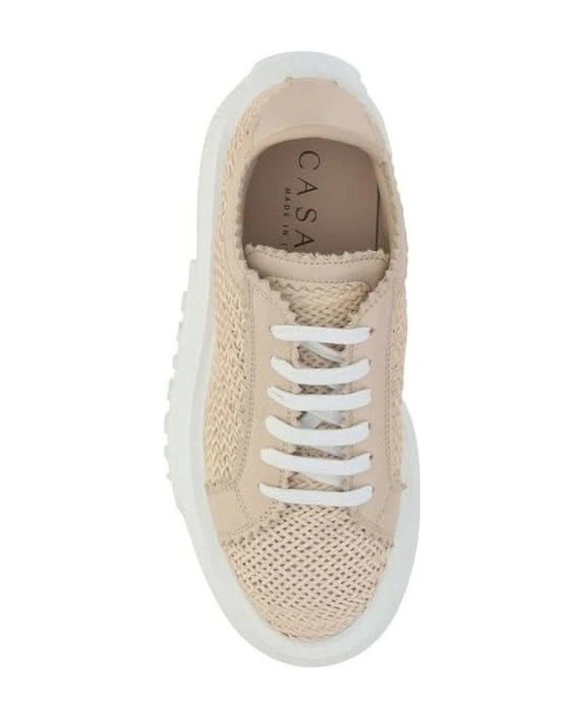 Casadei Beige Other Fibres Chunky Sneakers Glam Steals