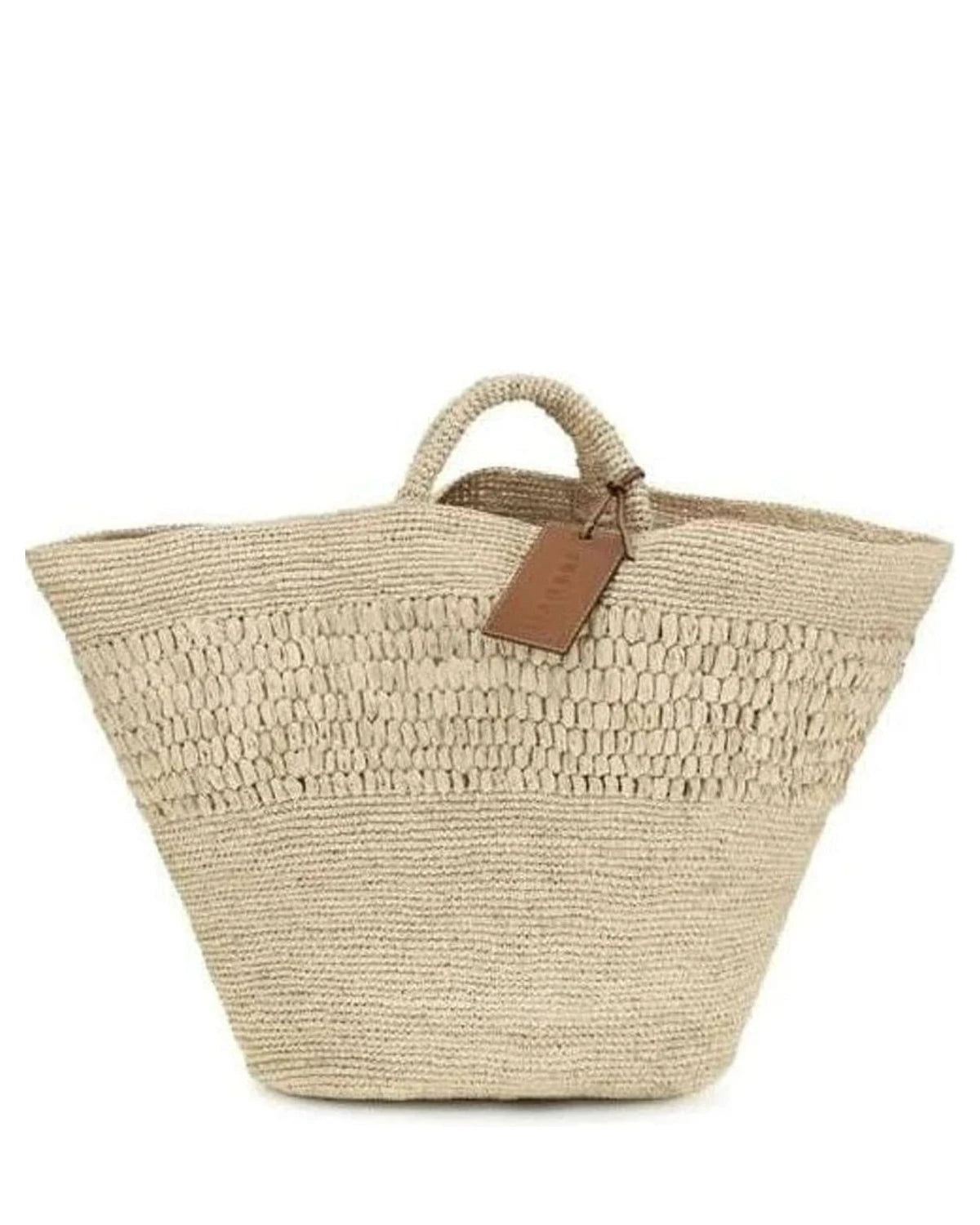 Manebi Beige Raffia Handbag Glam Steals