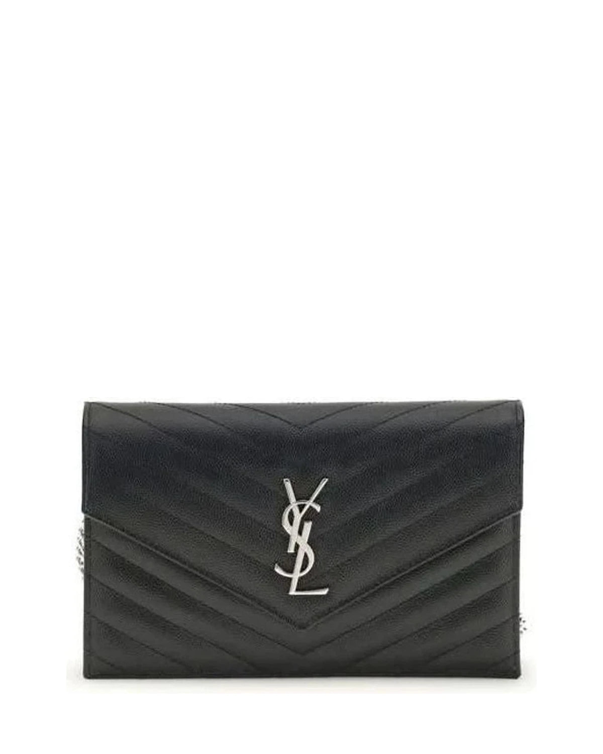 Saint Laurent Black Calf Leather Bos Taurus Wallet Glam Steals