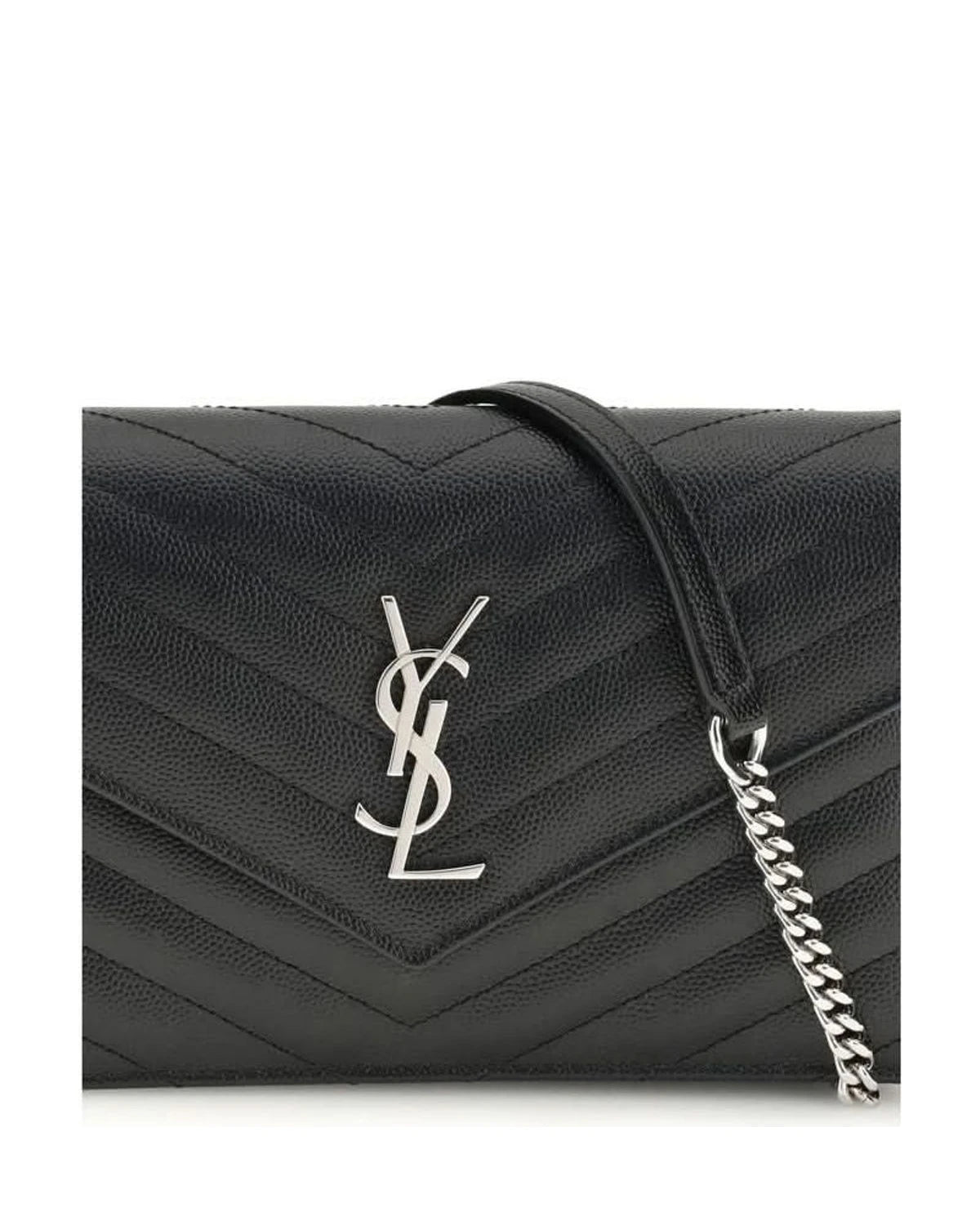 Saint Laurent Black Calf Leather Bos Taurus Wallet Glam Steals
