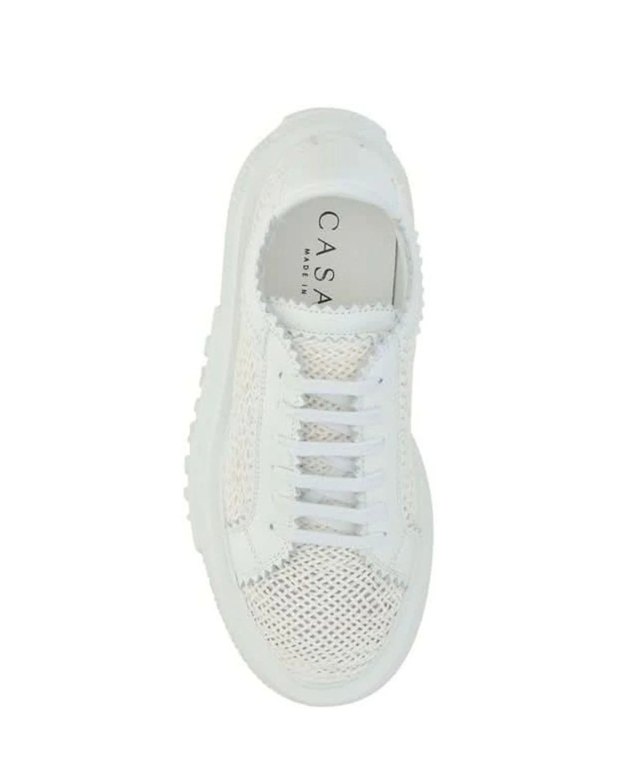 Casadei White Other Fibres Platform Sneakers Glam Steals