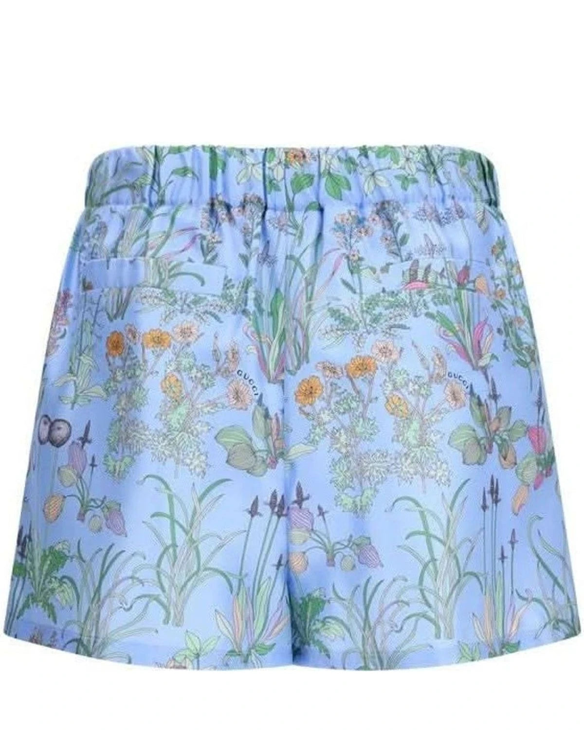 Gucci Short Trouser in blue, Silk — view 2