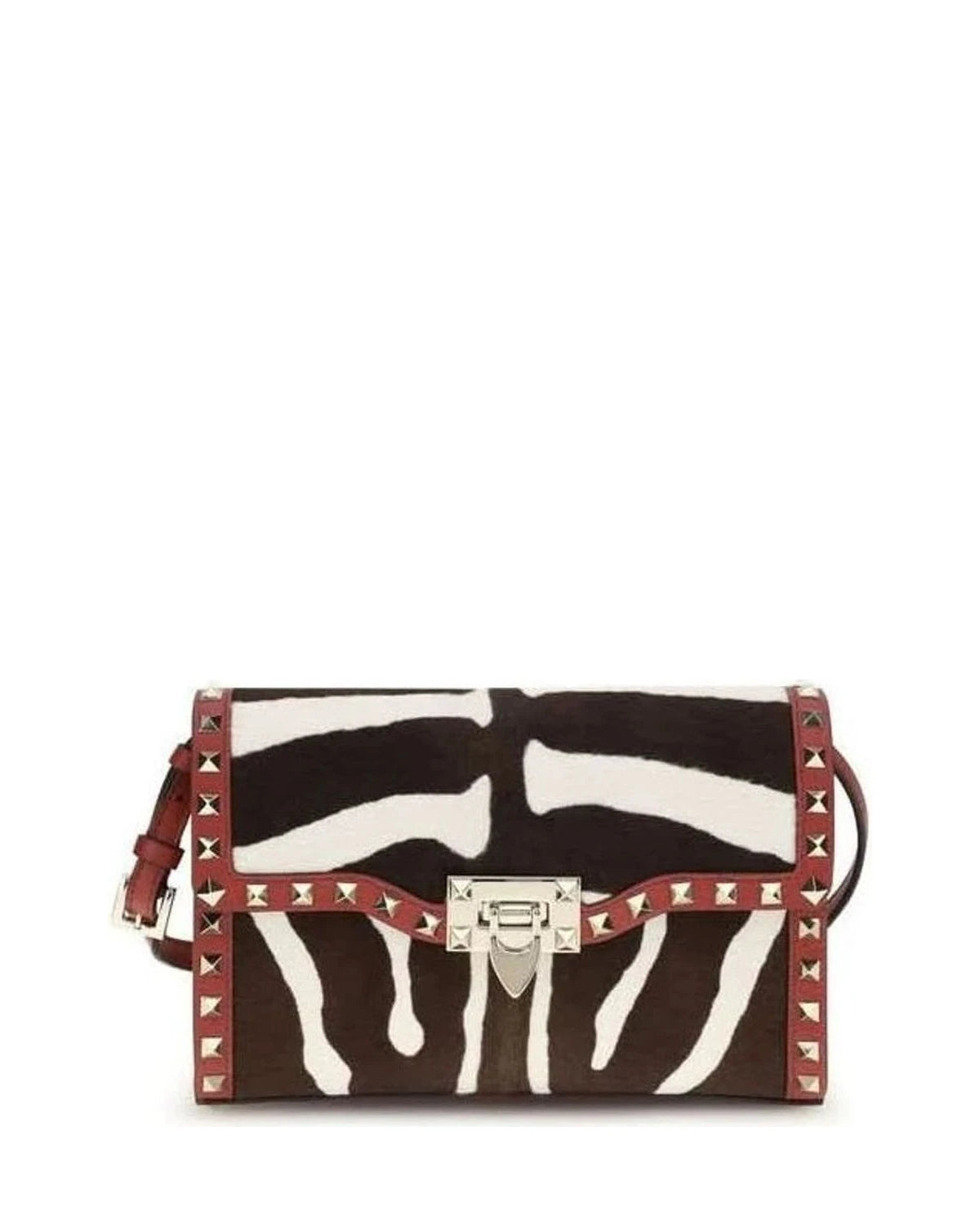 Valentino Garavani Multicolor Calf Leather Bos Taurus Shoulder Bag Glam Steals