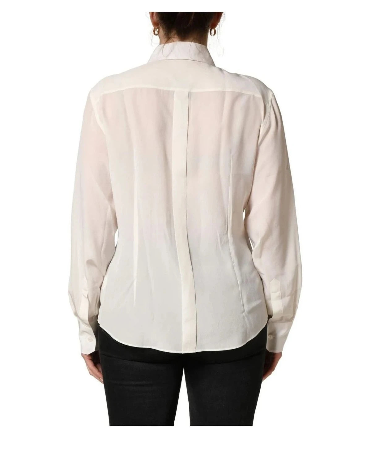 Dolce & Gabbana Dress Shirt in white, Silk — view 4