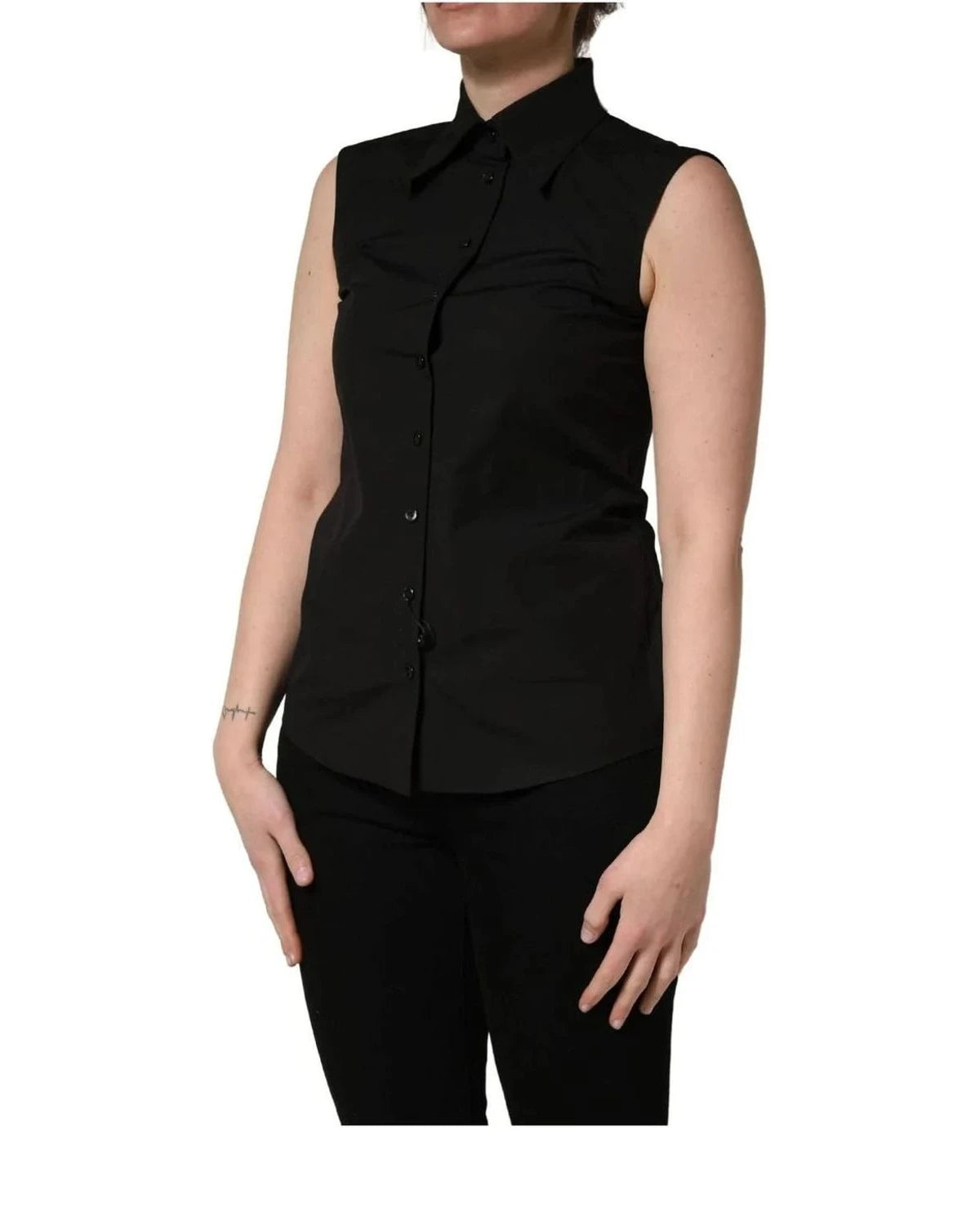 Dolce & Gabbana Blouse in black, Cotton — view 3