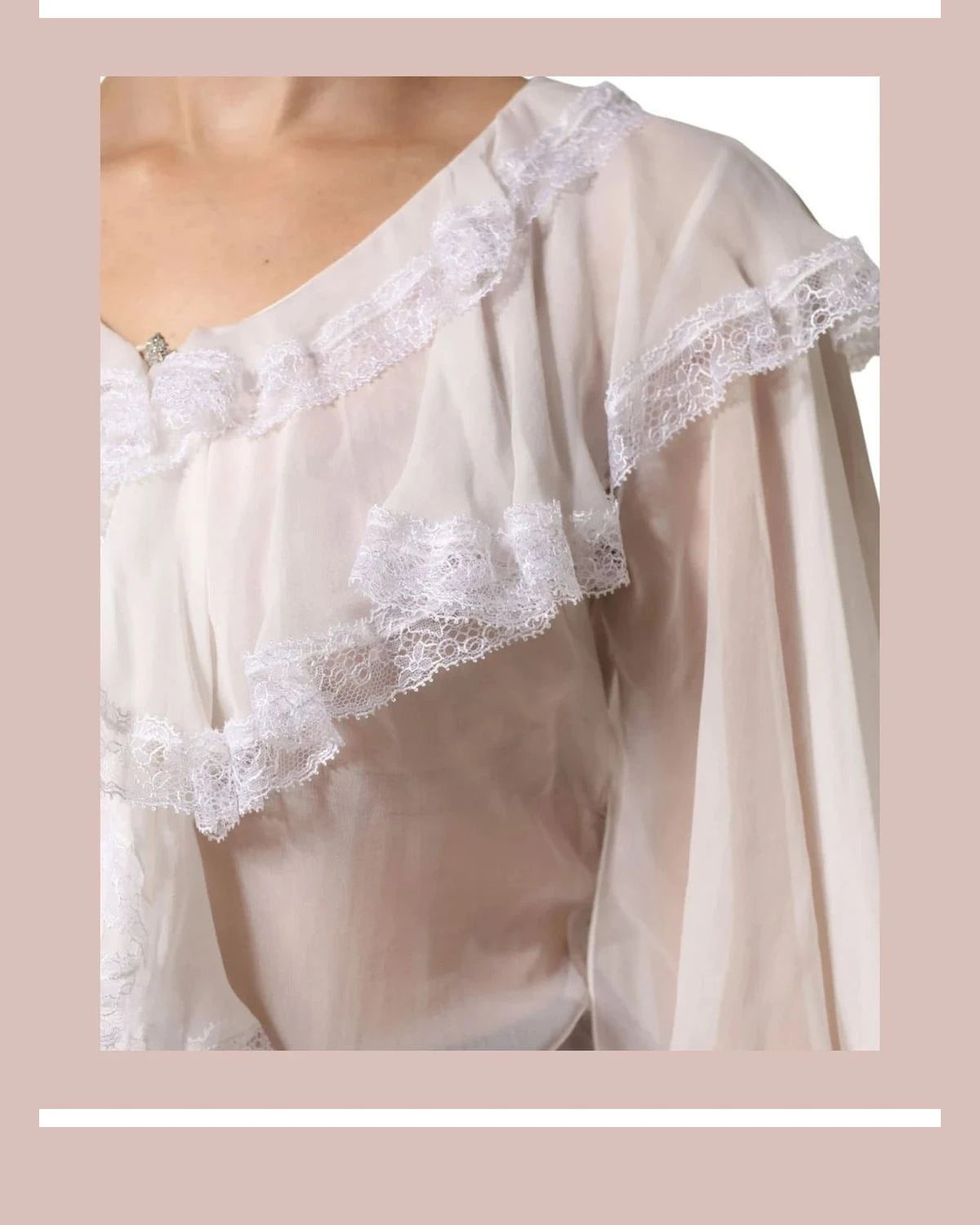 Dolce & Gabbana Blouse in white, Nylon — view 6