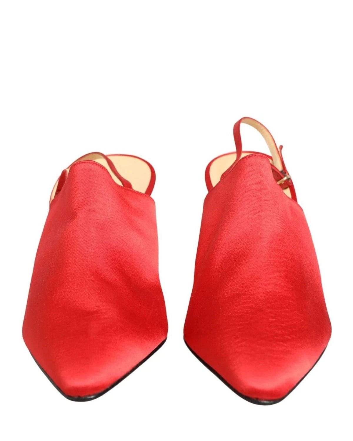 Dolce & Gabbana Red Suede Heel Slingback Shoes Glam Steals