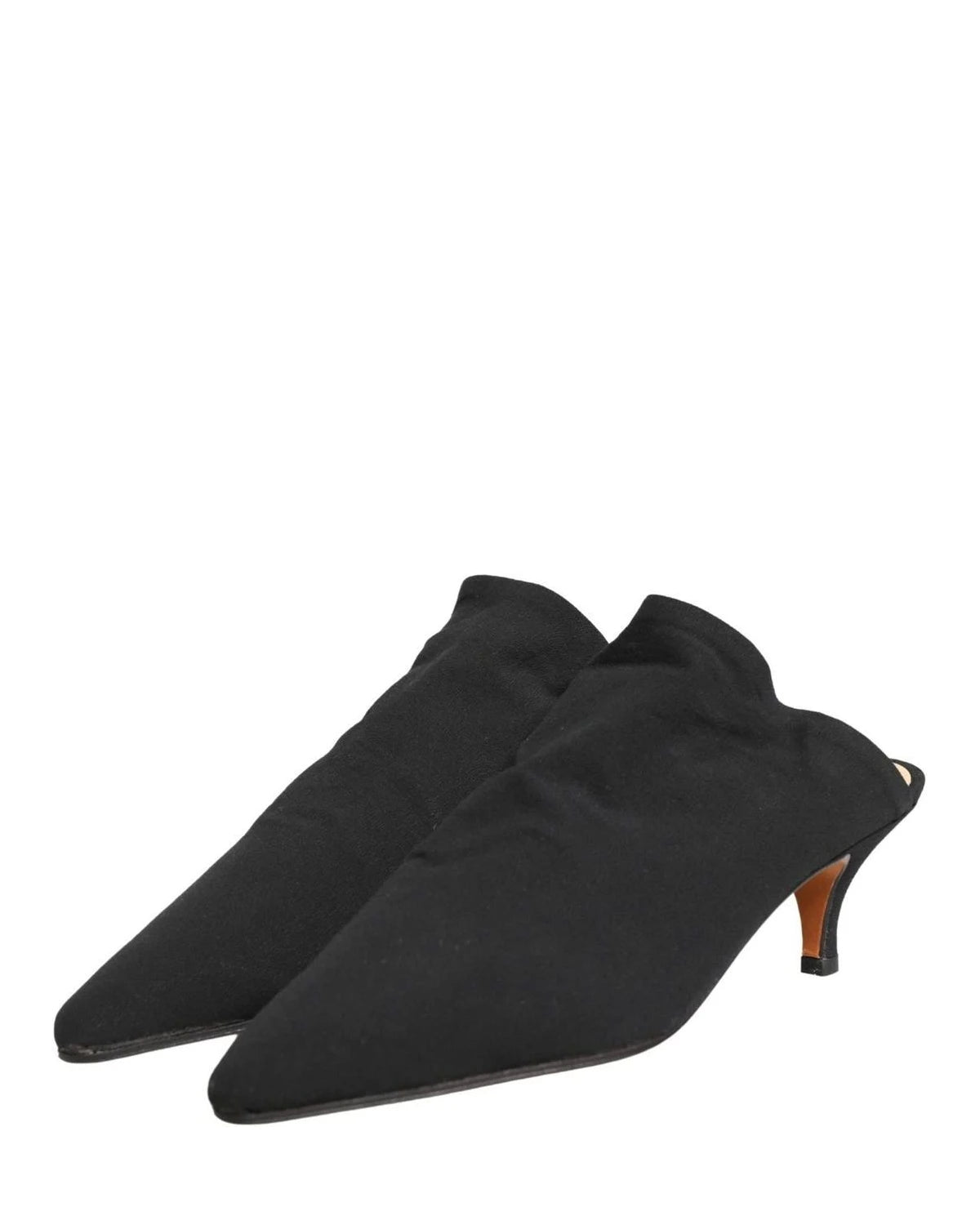 Dolce & Gabbana Black Suede Heel Mule Shoes Glam Steals