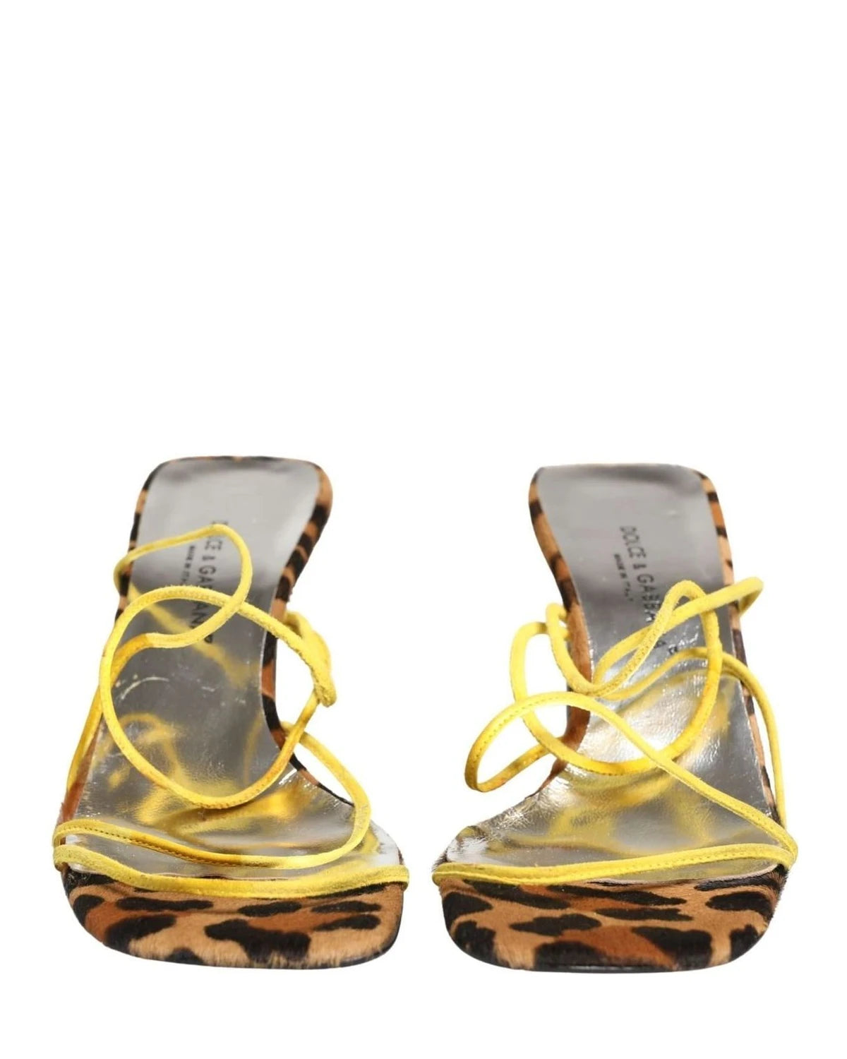 Dolce & Gabbana Multicolor Leather Block Heels Glam Steals