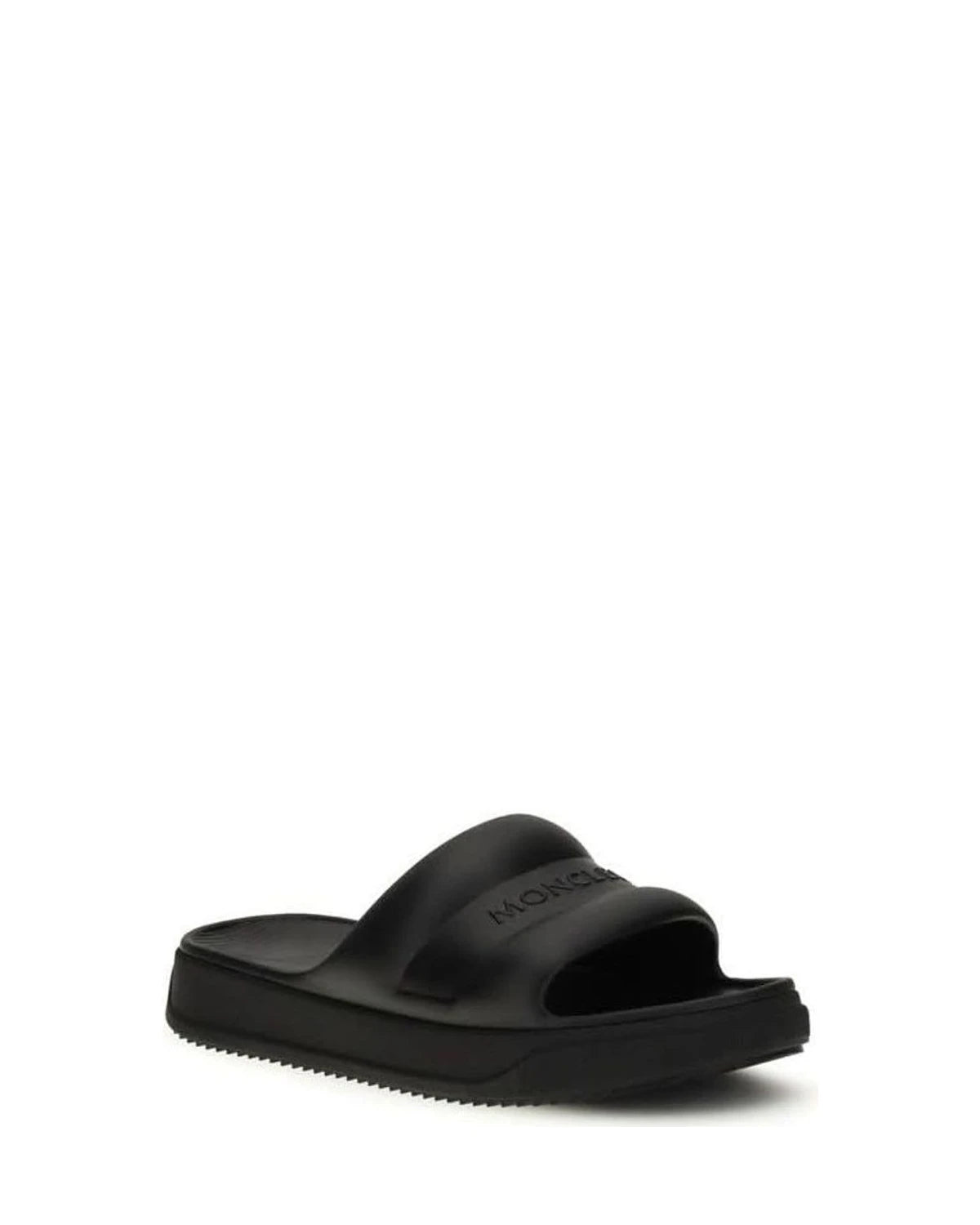 Moncler Black Rubber Sandals Glam Steals