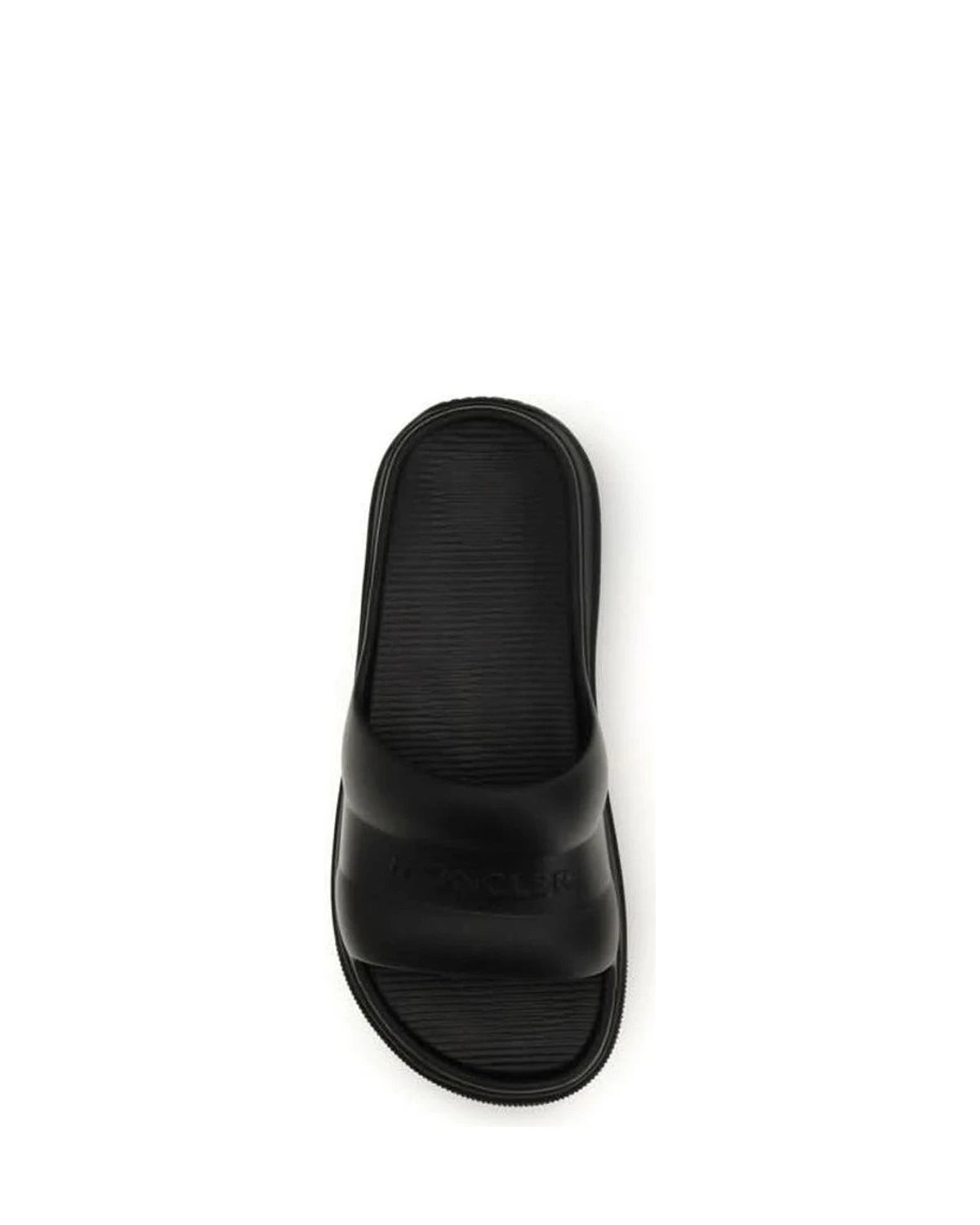 Moncler Black Rubber Sandals Glam Steals