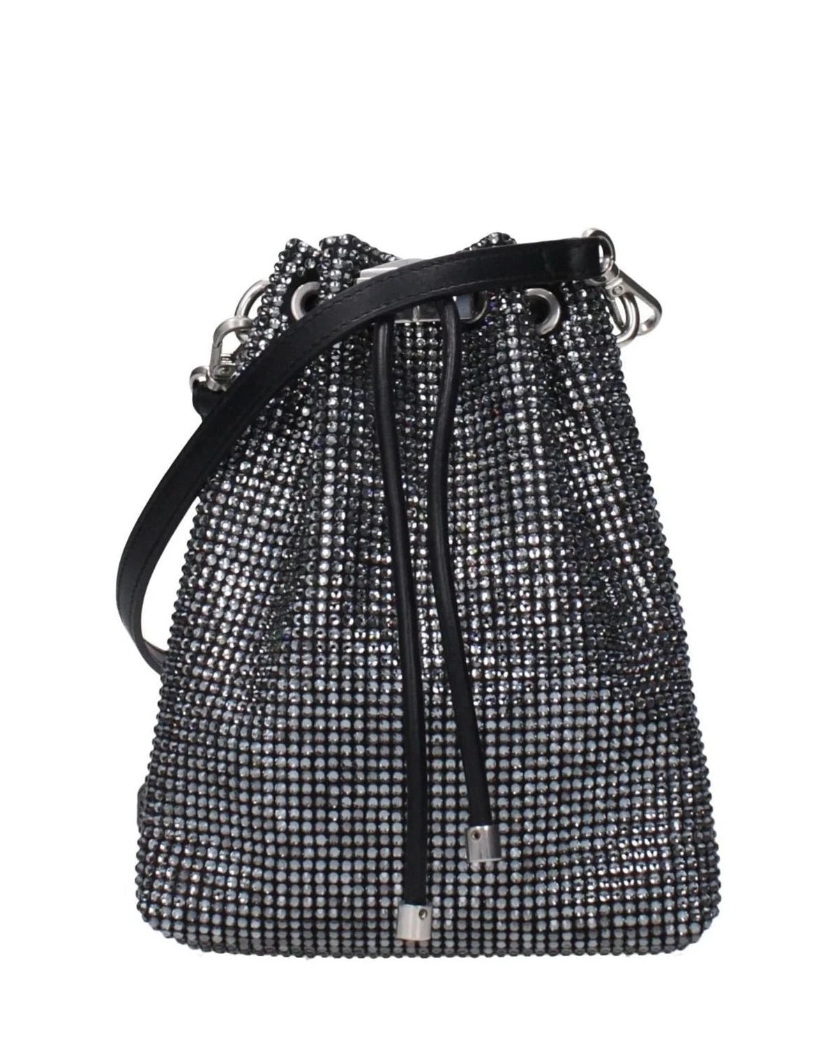 Jimmy Choo Black Satin Crossbody Bag Glam Steals