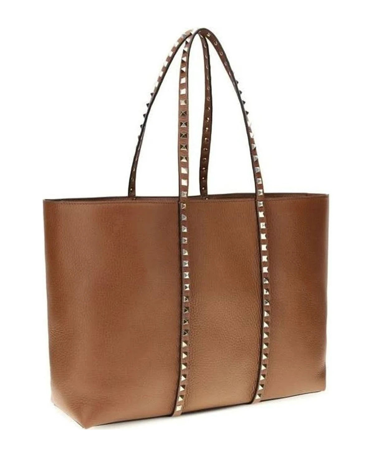 Valentino Garavani Brown Calf Leather Bos Taurus Shoulder Bag