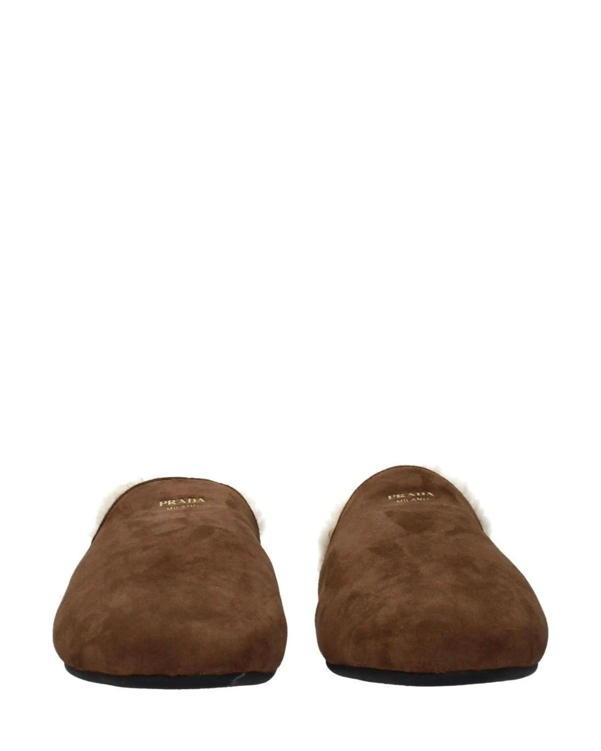 Prada Brown Leather Slippers Glam Steals