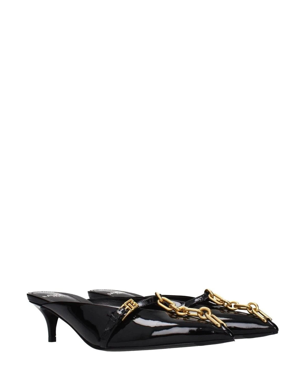 Balmain Black Leather Platform Sandals Glam Steals