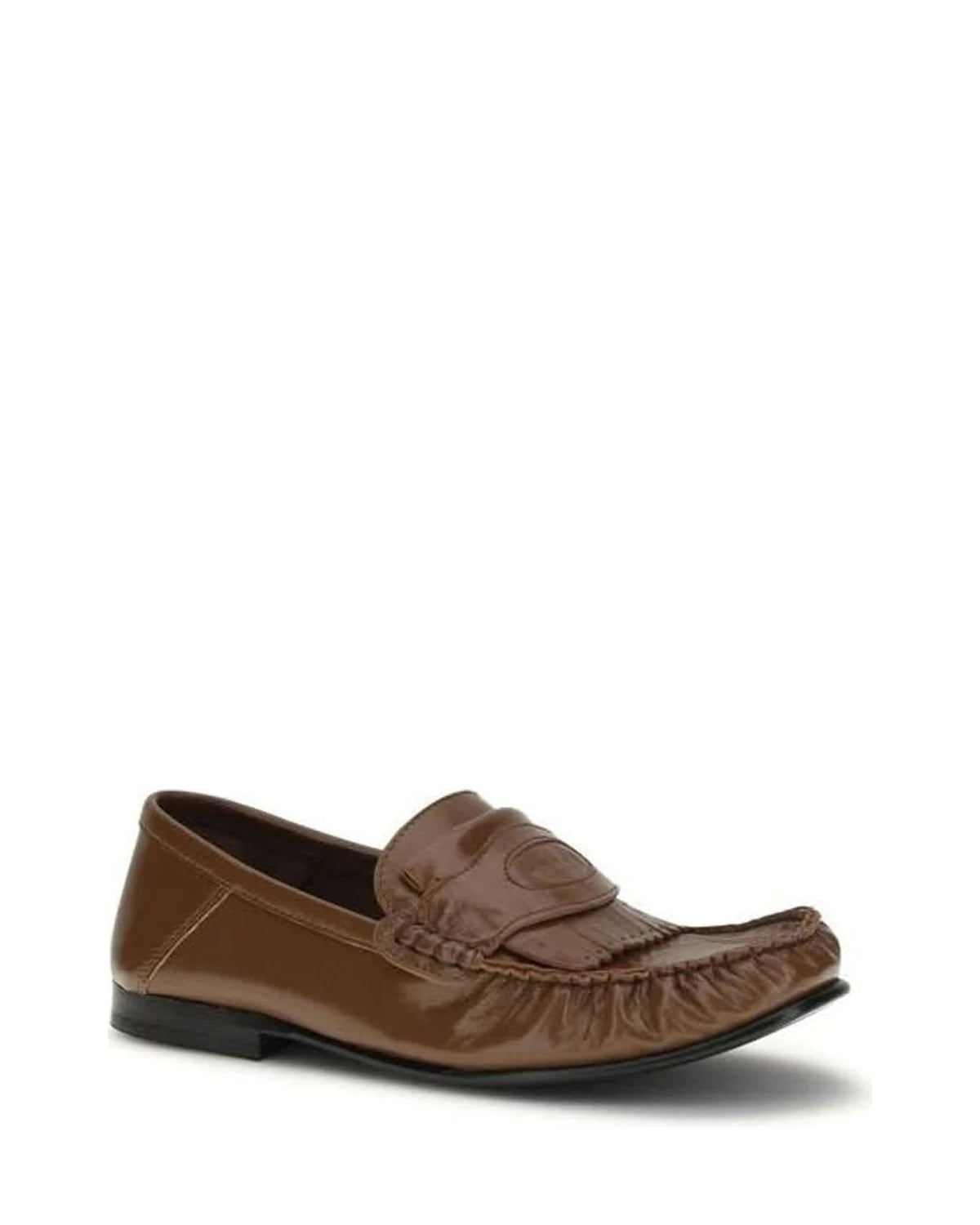 Brown Lamb Ovis Aries Aries Slip-On Loafers Glam Steals