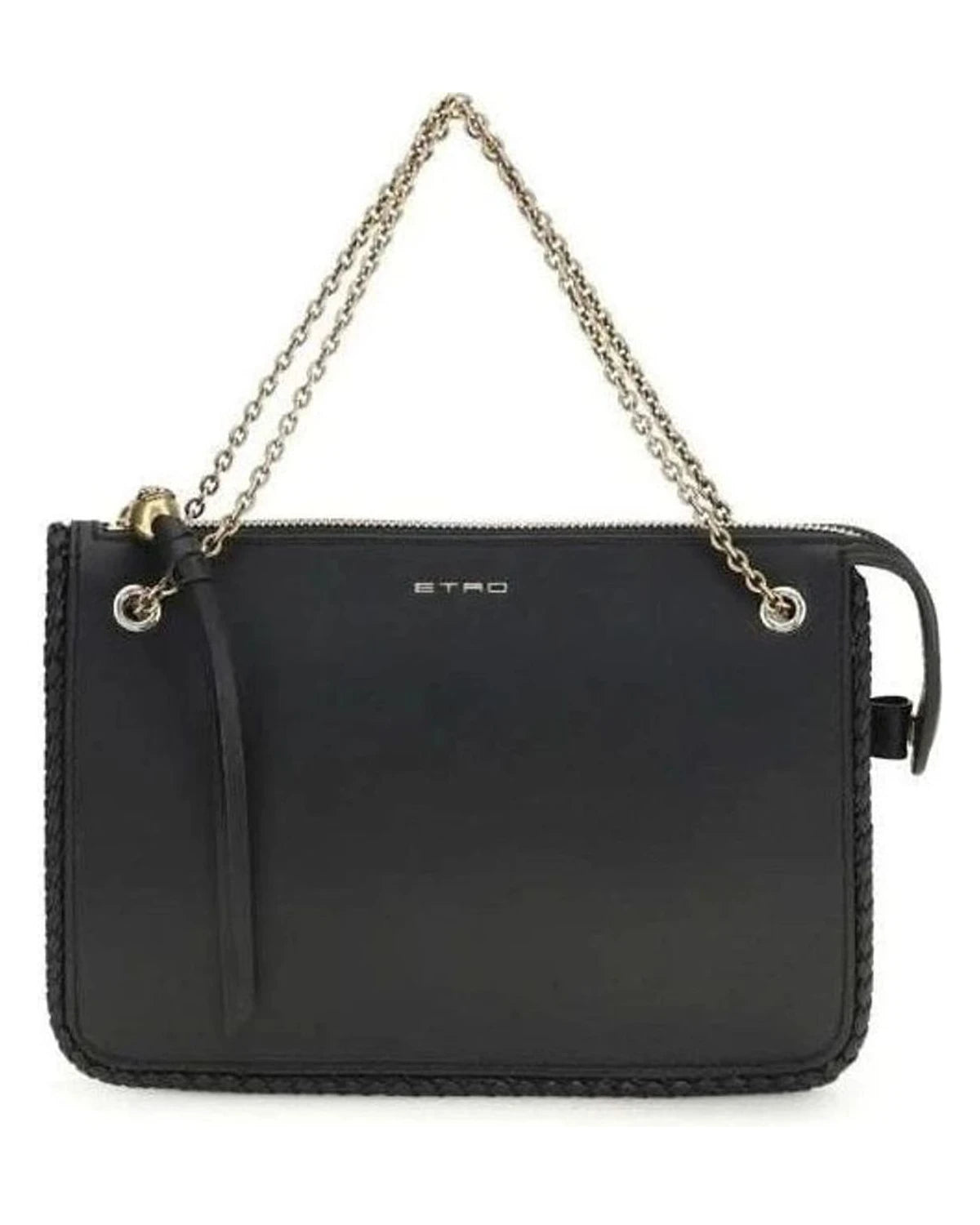Black Calf Leather Bos Taurus Clutch Bag Glam Steals