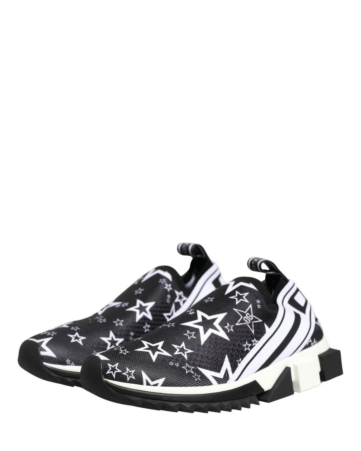 Dolce & Gabbana Black Stars Logo Sorrento Sneakers Shoes Glam Steals